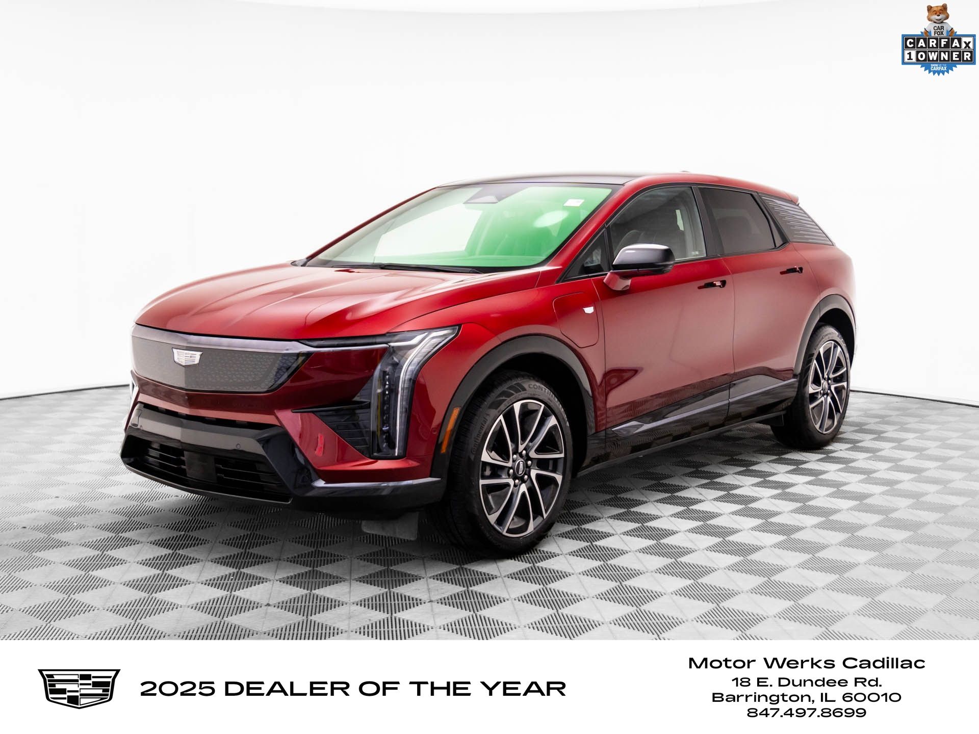 Radiant Red Tintcoat 2025 Cadillac OPTIQ Sport 2 AWD SUV / Crossover All-Wheel Drive 1-Speed Automatic