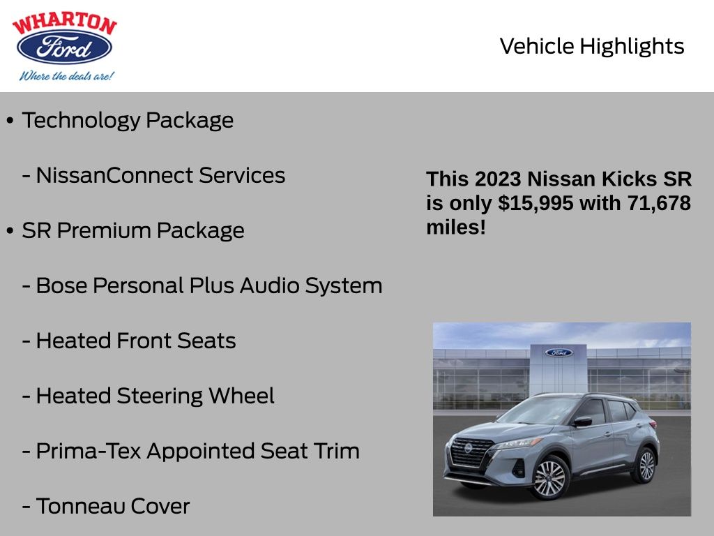 2023 Nissan Kicks SR - 5