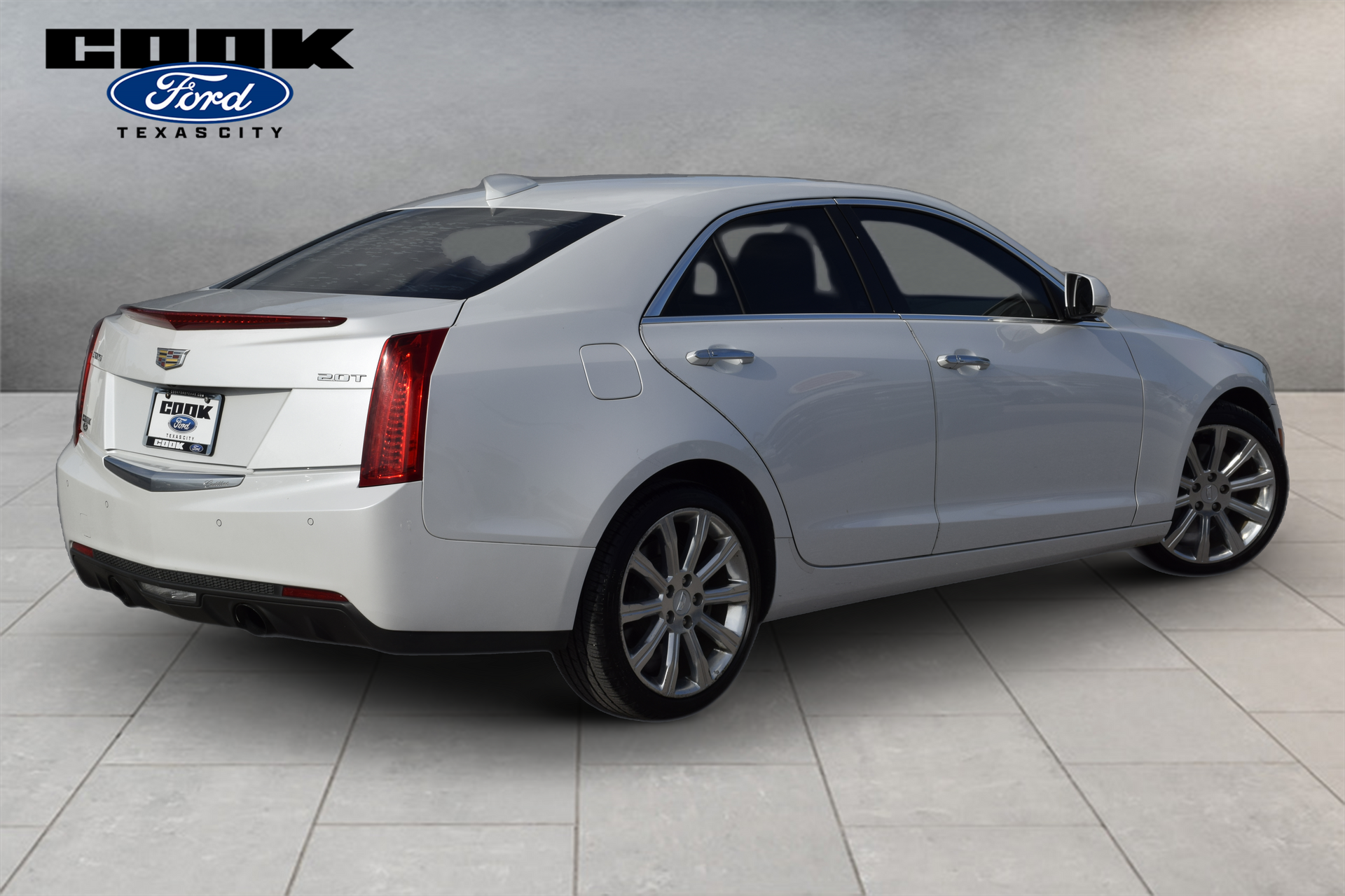 2016 Cadillac ATS 2.0L Turbo Luxury White at North Houston Mitsubishi