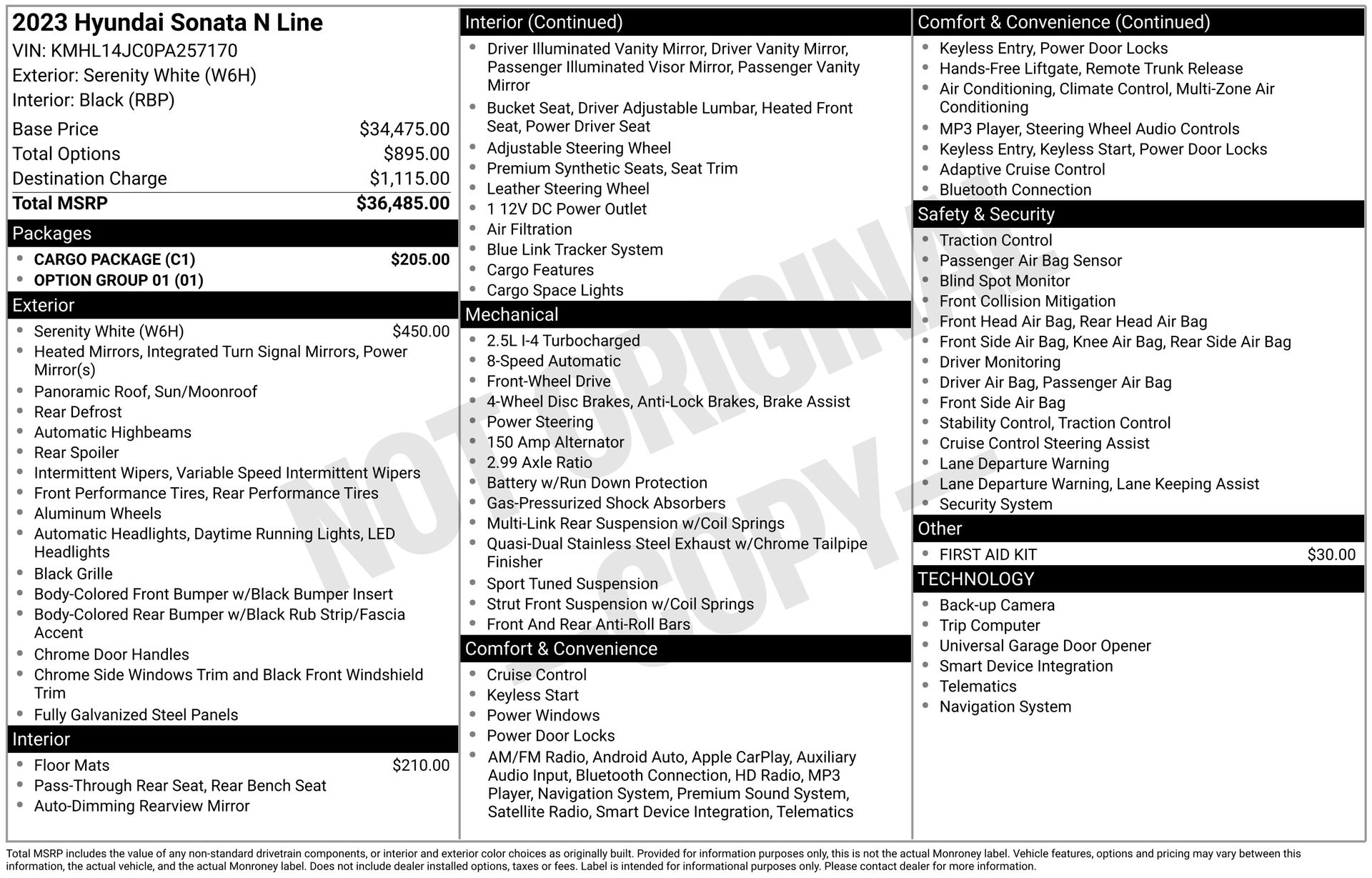 2023 HYUNDAI SONATA - Image 3