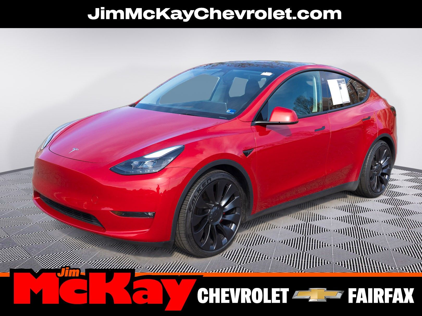 Red Multi-Coat 2023 Tesla Model Y Performance AWD SUV / Crossover All-Wheel Drive 1-Speed Dual Clutch