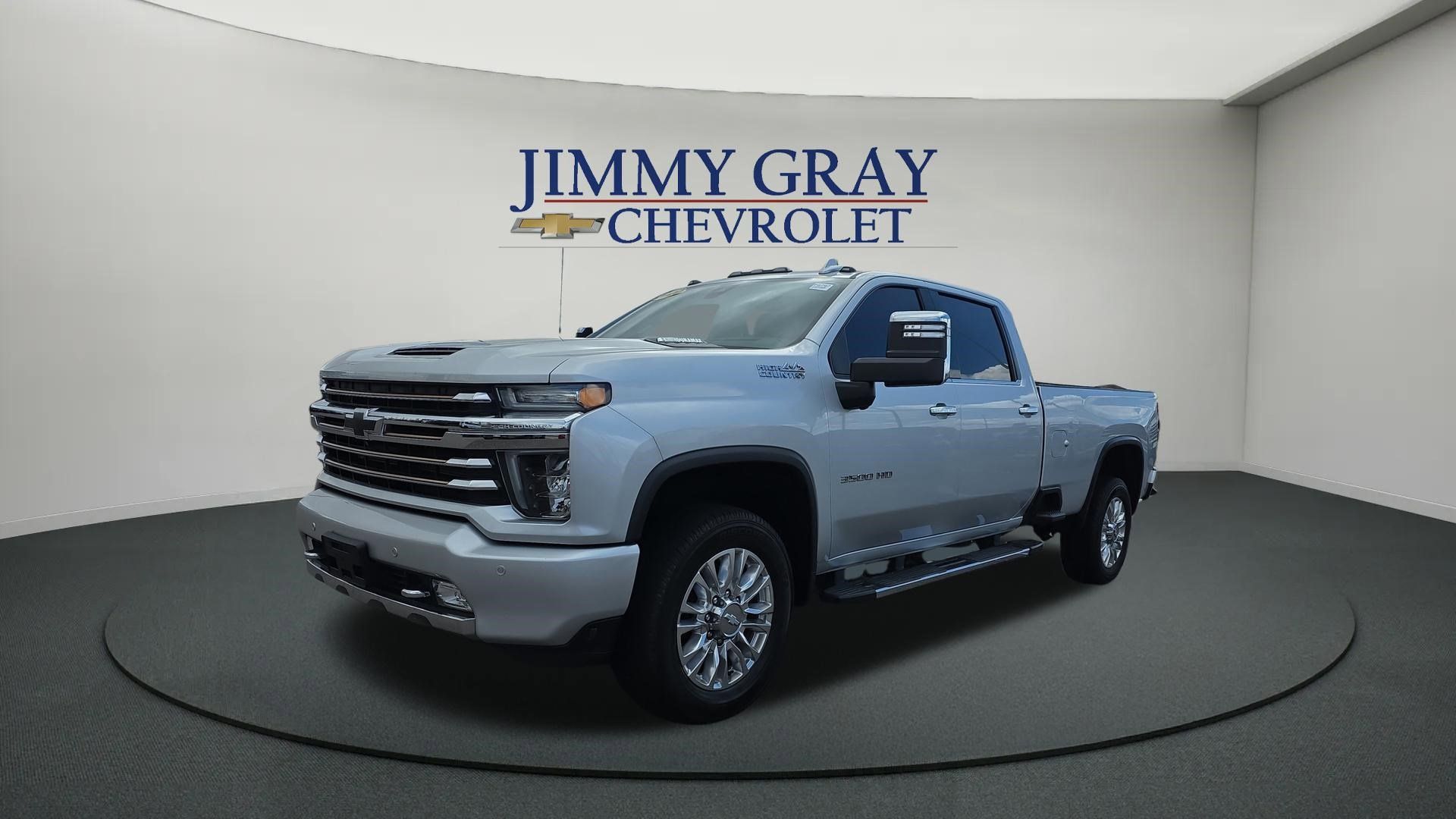 Silver Ice Metallic 2020 Chevrolet Silverado 3500HD High Country Crew Cab 4WD Pickup Truck Four-Wheel Drive Automatic