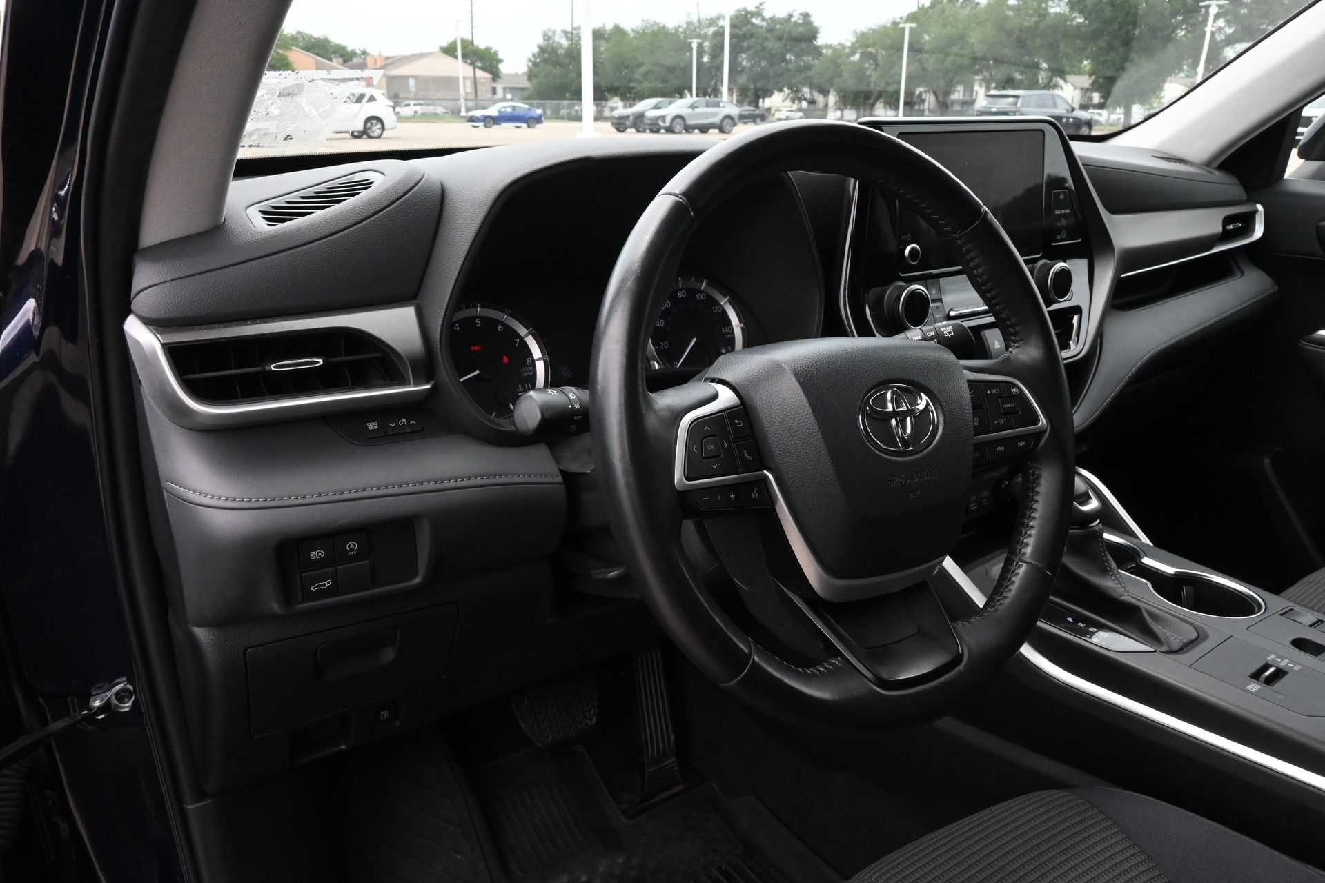 2023 Toyota Highlander LE Blue at Joe Myers Mazda Kia