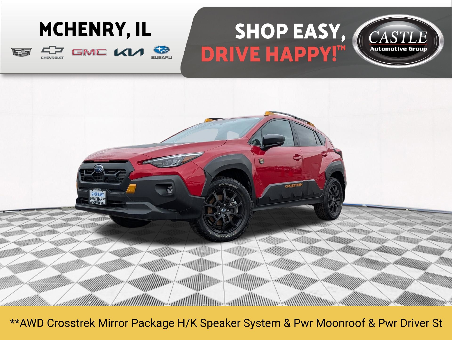 Lithium Red Pearl 2025 Subaru Crosstrek Wilderness AWD SUV / Crossover All-Wheel Drive Continuously Variable Transmission