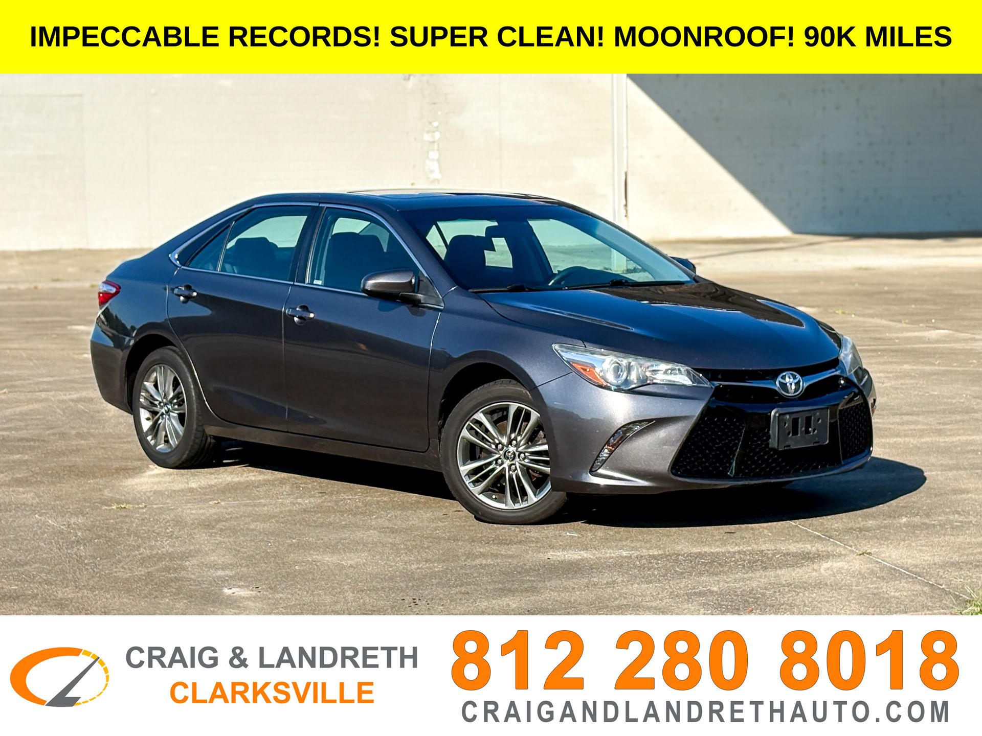 Predawn Gray Mica 2016 Toyota Camry Sedan Front-Wheel Drive 6-Speed Automatic