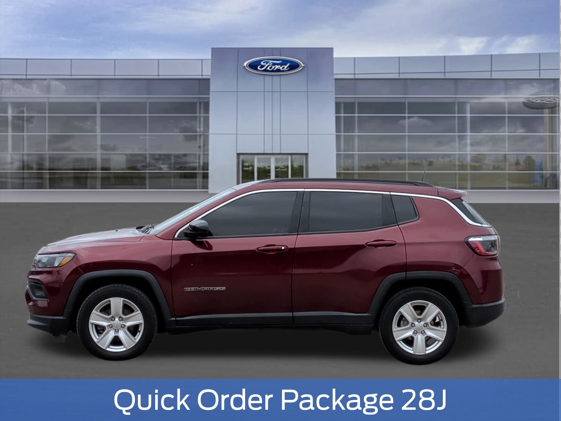 2022 Jeep Compass Latitude Red at AutoSavvy Houston Northwest