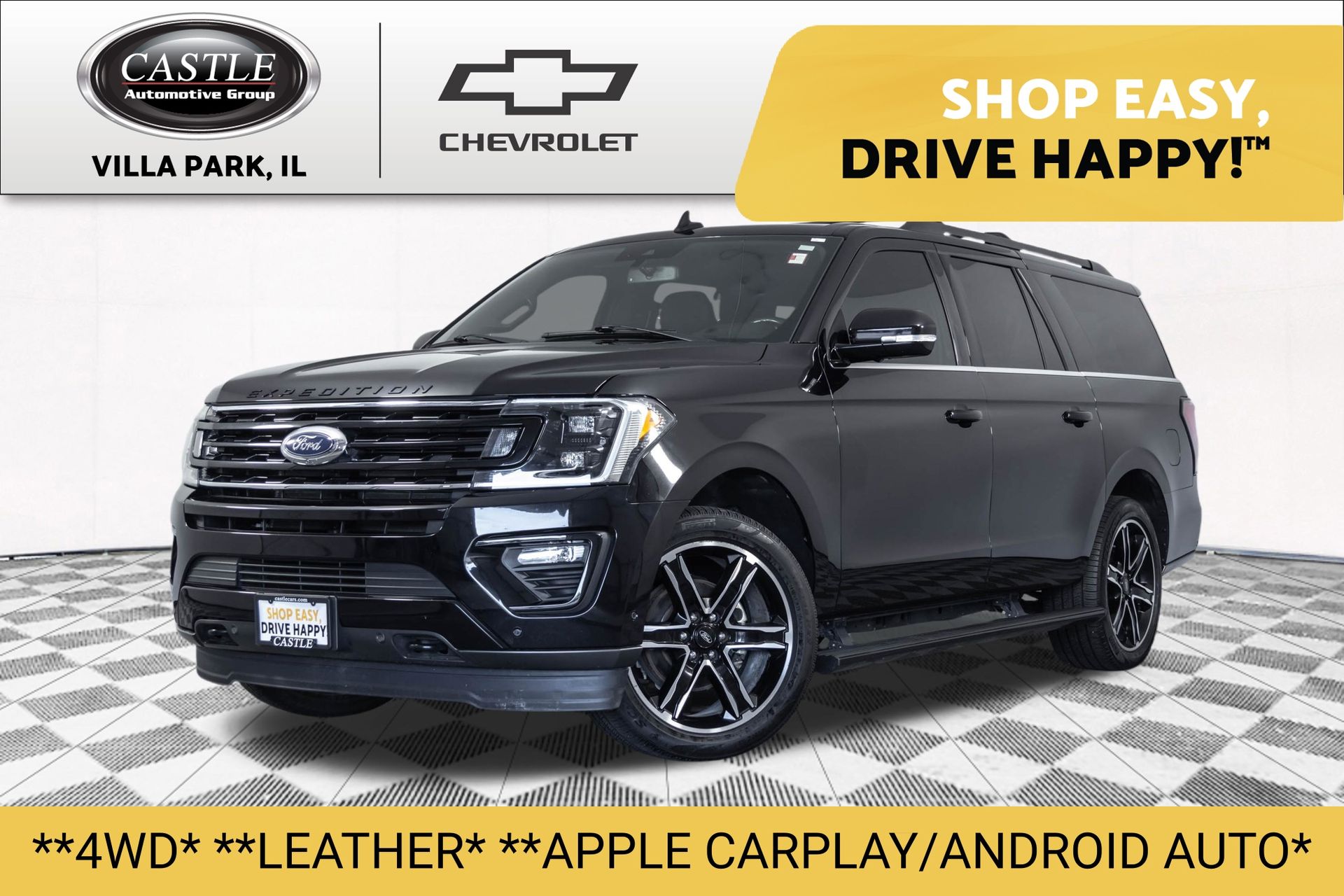 Black Metallic 2021 Ford Expedition SUV / Crossover Four-Wheel Drive Automatic
