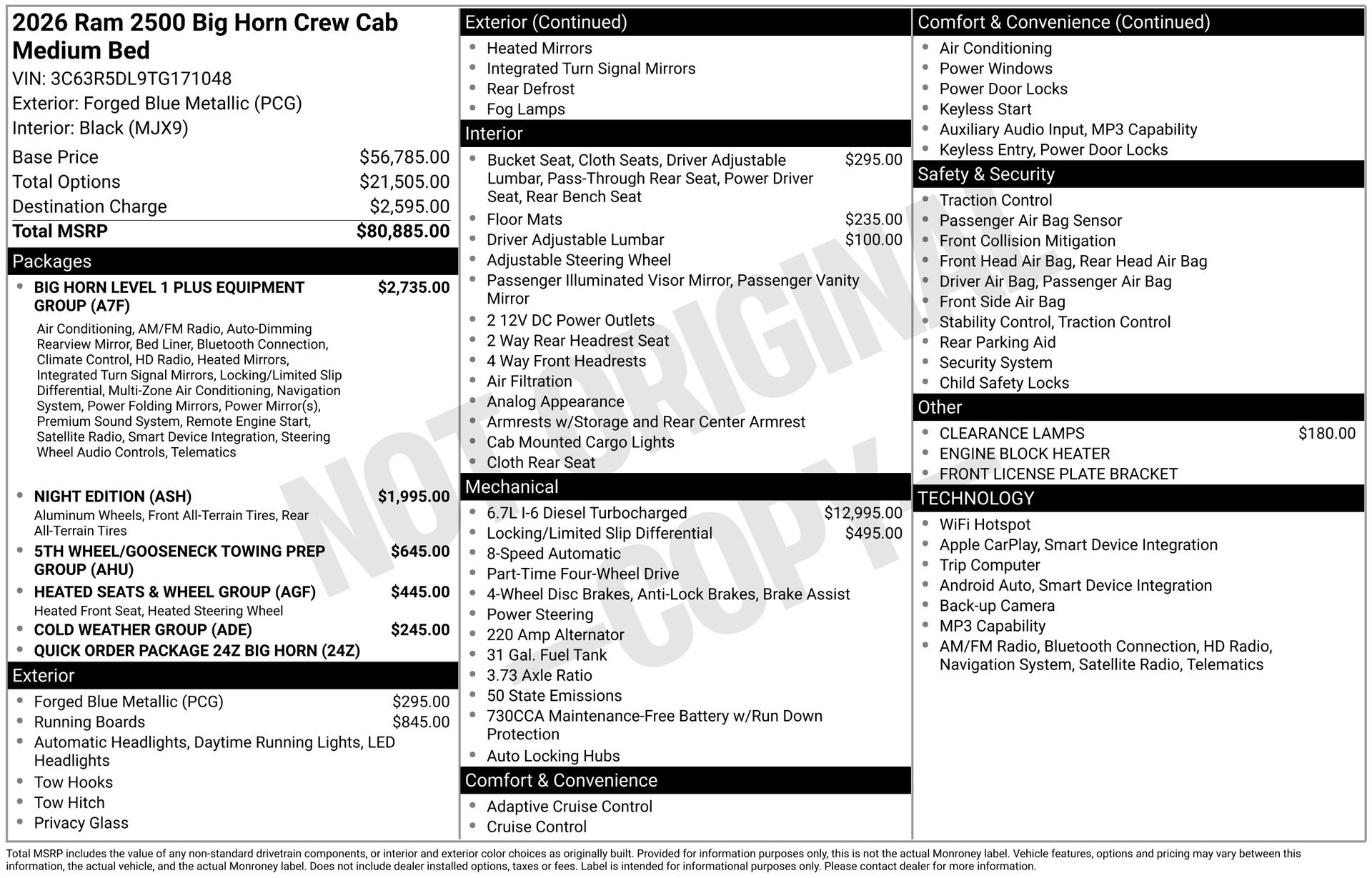 2026 RAM 2500 - Image 3