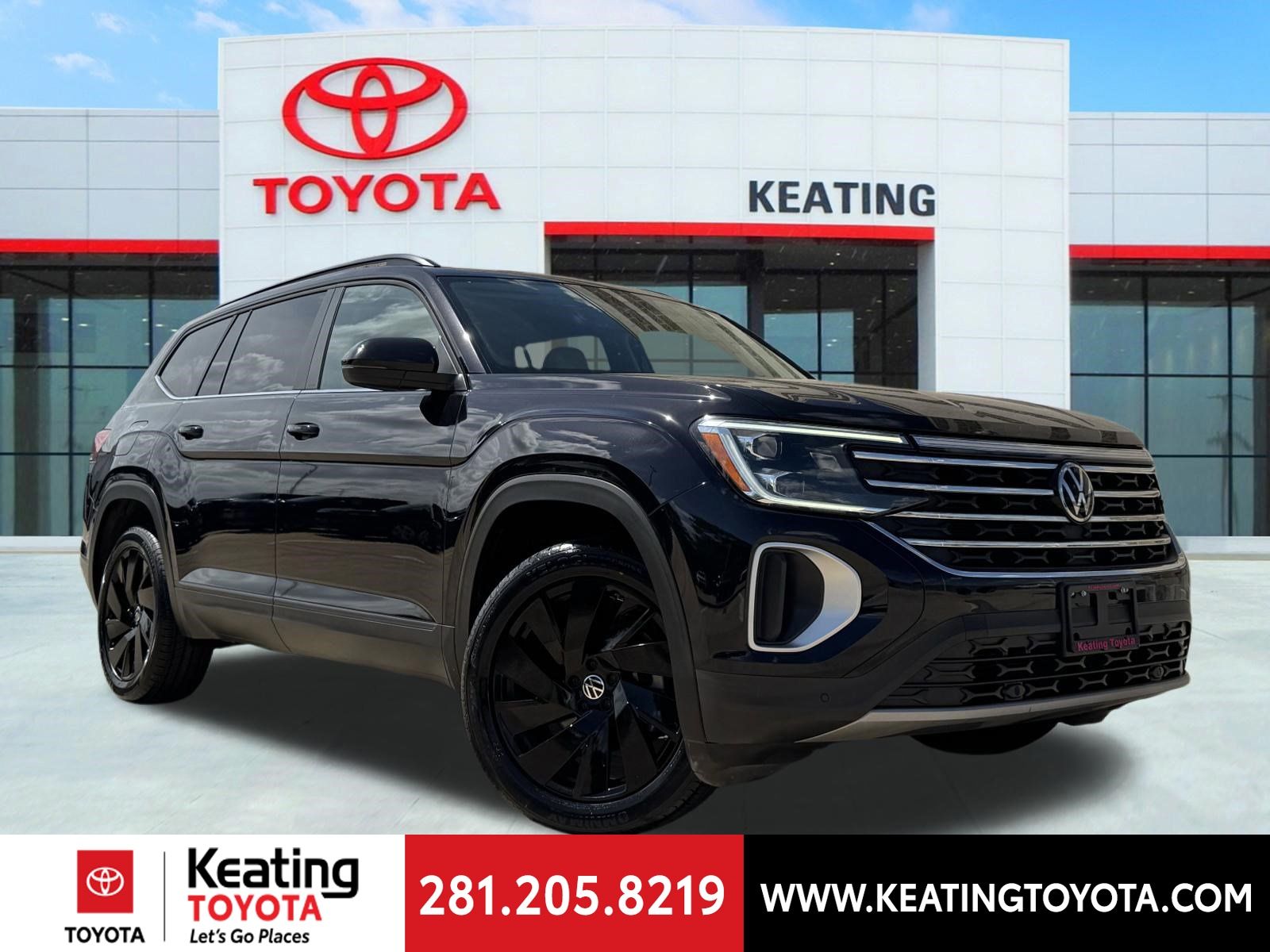 Deep Black 2024 Volkswagen Atlas SE FWD with Technology SUV / Crossover Front-Wheel Drive 8-Speed Automatic