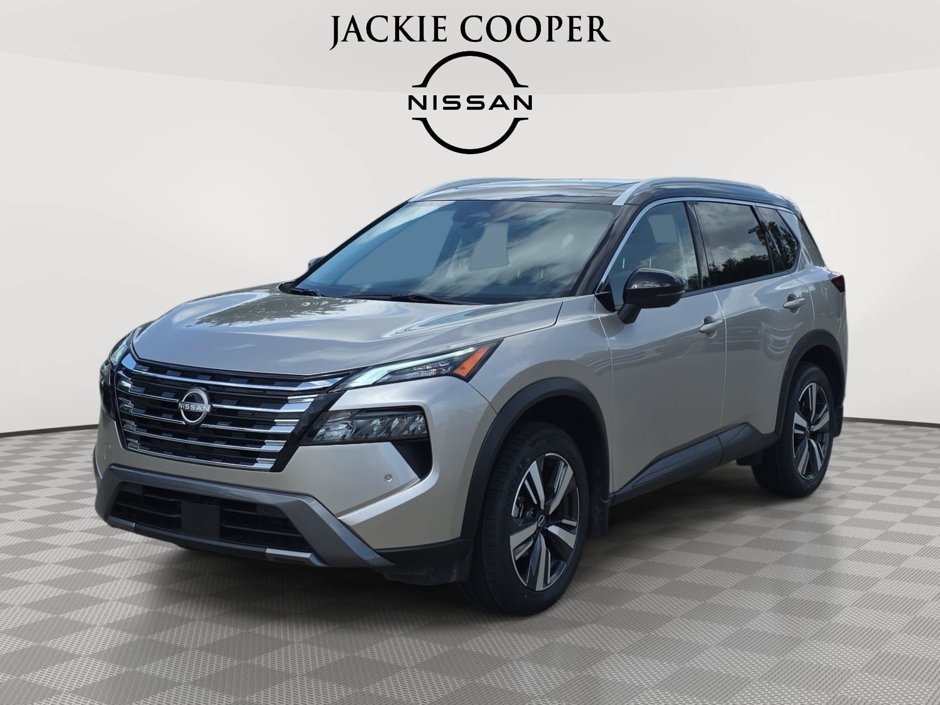 Champagne Silver Metallic/Super Black 2024 Nissan Rogue SUV / Crossover All-Wheel Drive Continuously Variable Transmission