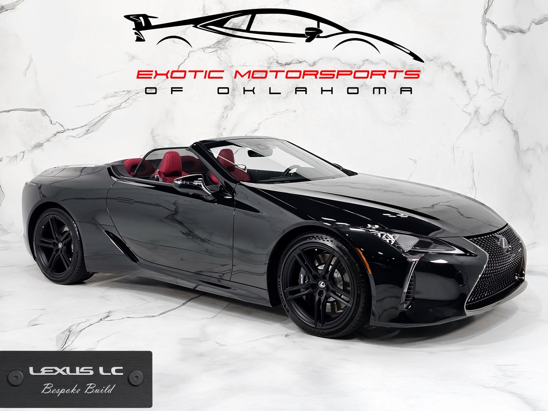 Black (Caviar) 2025 Lexus LC 500 Convertible RWD Convertible Rear-Wheel Drive Automatic