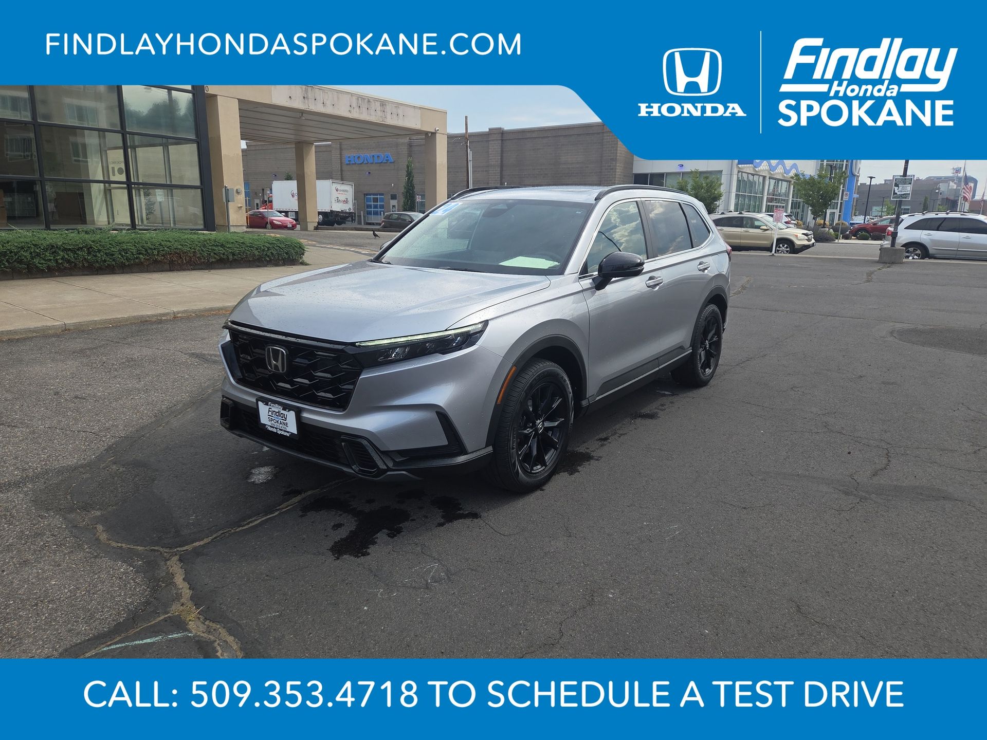 Lunar Silver Metallic 2024 Honda CR-V Hybrid SUV / Crossover All-Wheel Drive Continuously Variable Transmission