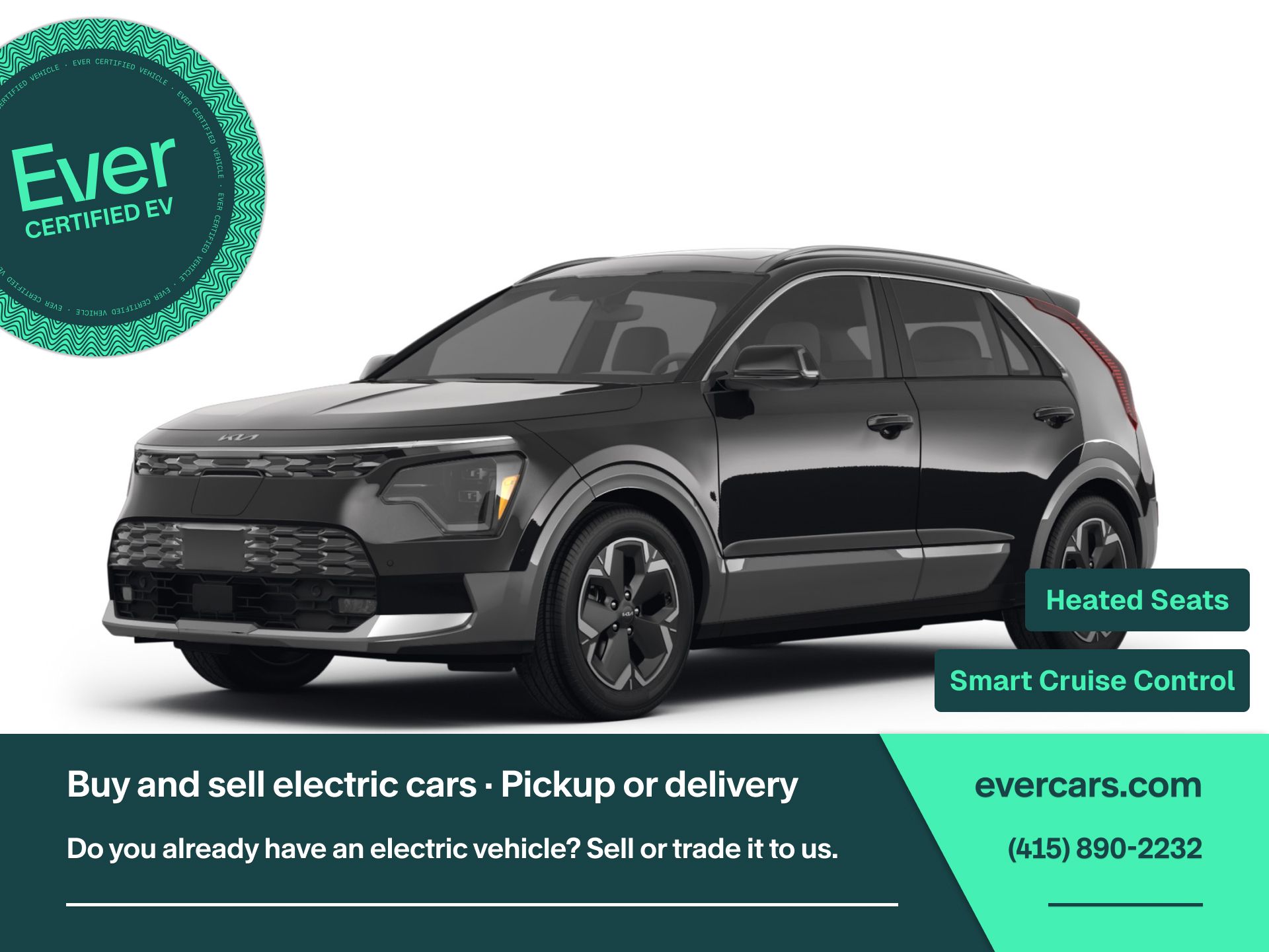 Aurora Black 2024 Kia Niro EV Wind FWD SUV / Crossover Front-Wheel Drive 1-Speed Automatic
