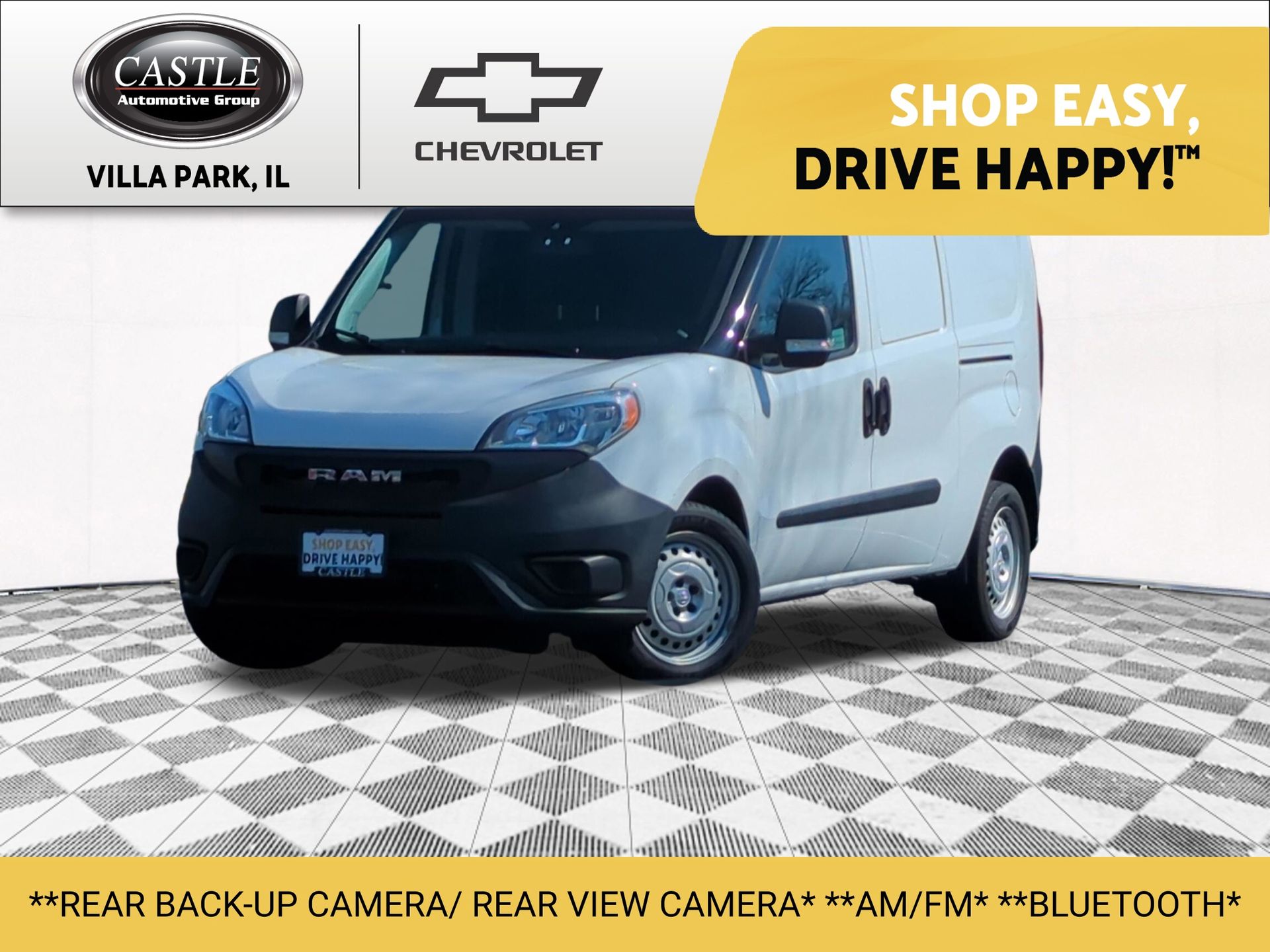 Bright White 2019 RAM ProMaster City Tradesman Cargo Van FWD Van Front-Wheel Drive 9-Speed Automatic