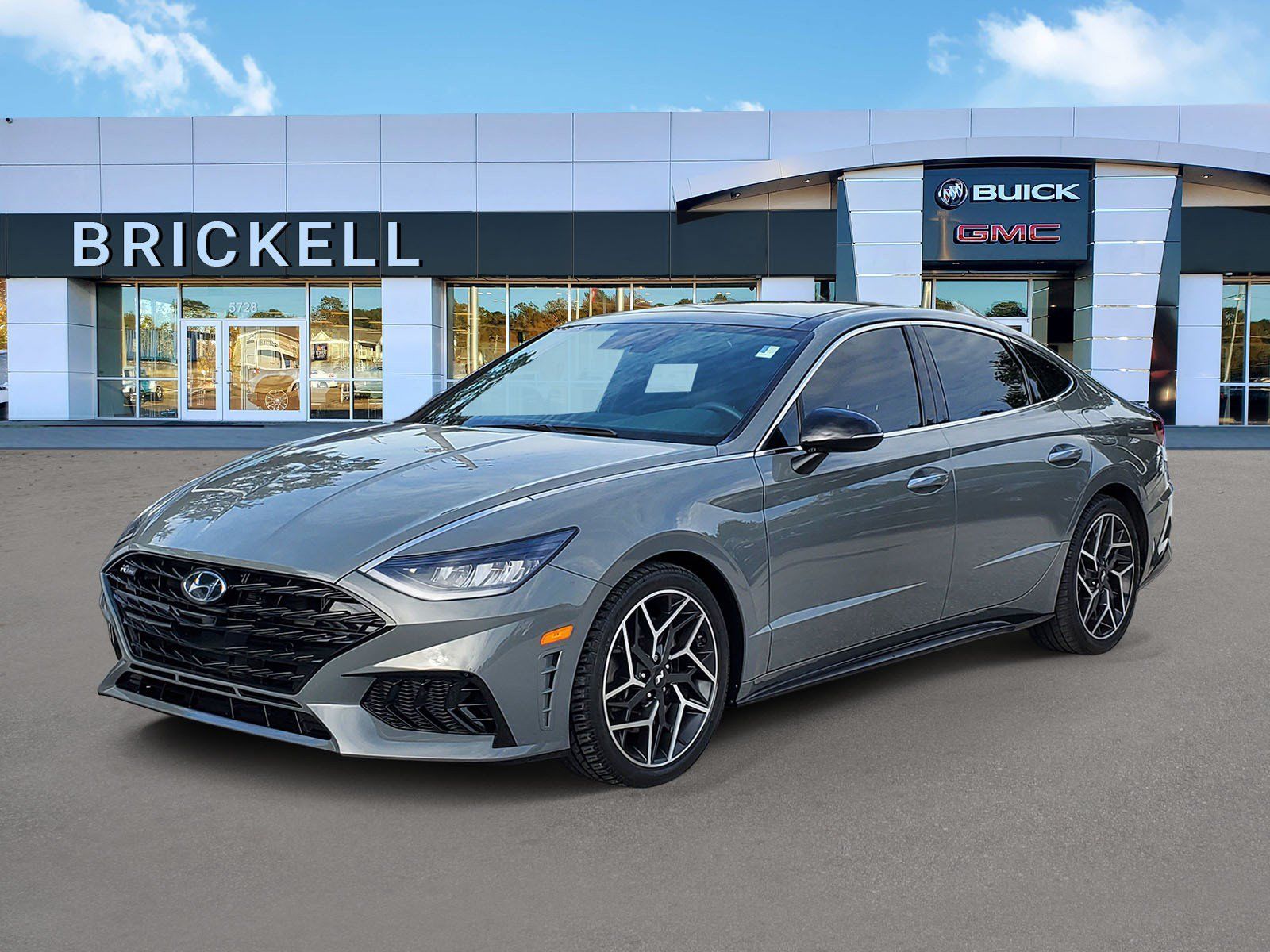Hampton Gray 2021 Hyundai Sonata Sedan Front-Wheel Drive 8-Speed Automatic