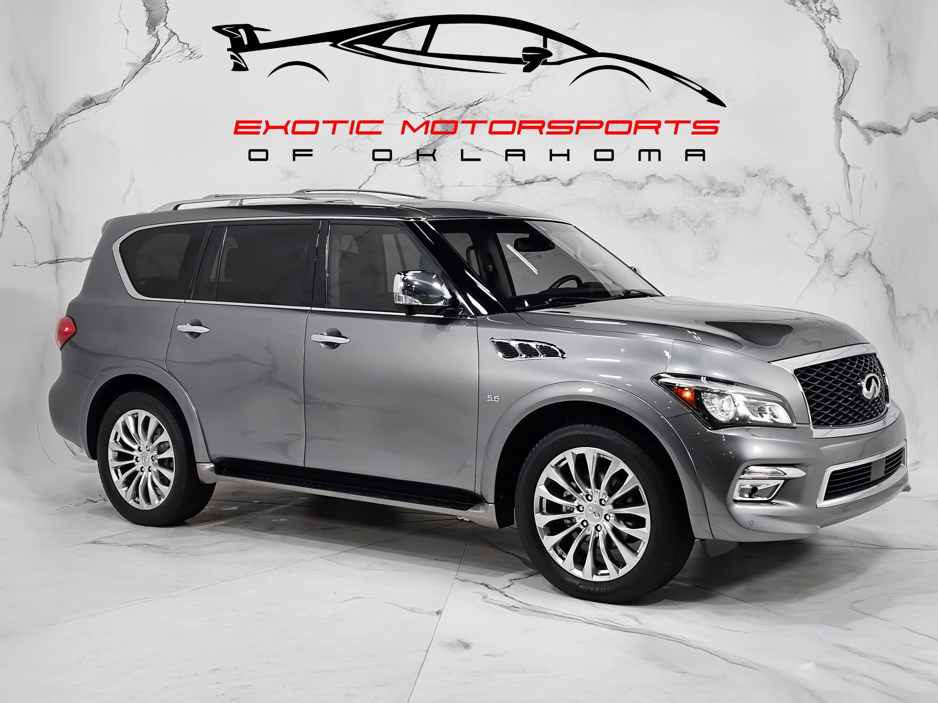 Gray (Graphite Shadow) 2017 INFINITI QX80 SUV / Crossover All-Wheel Drive 7-Speed Automatic