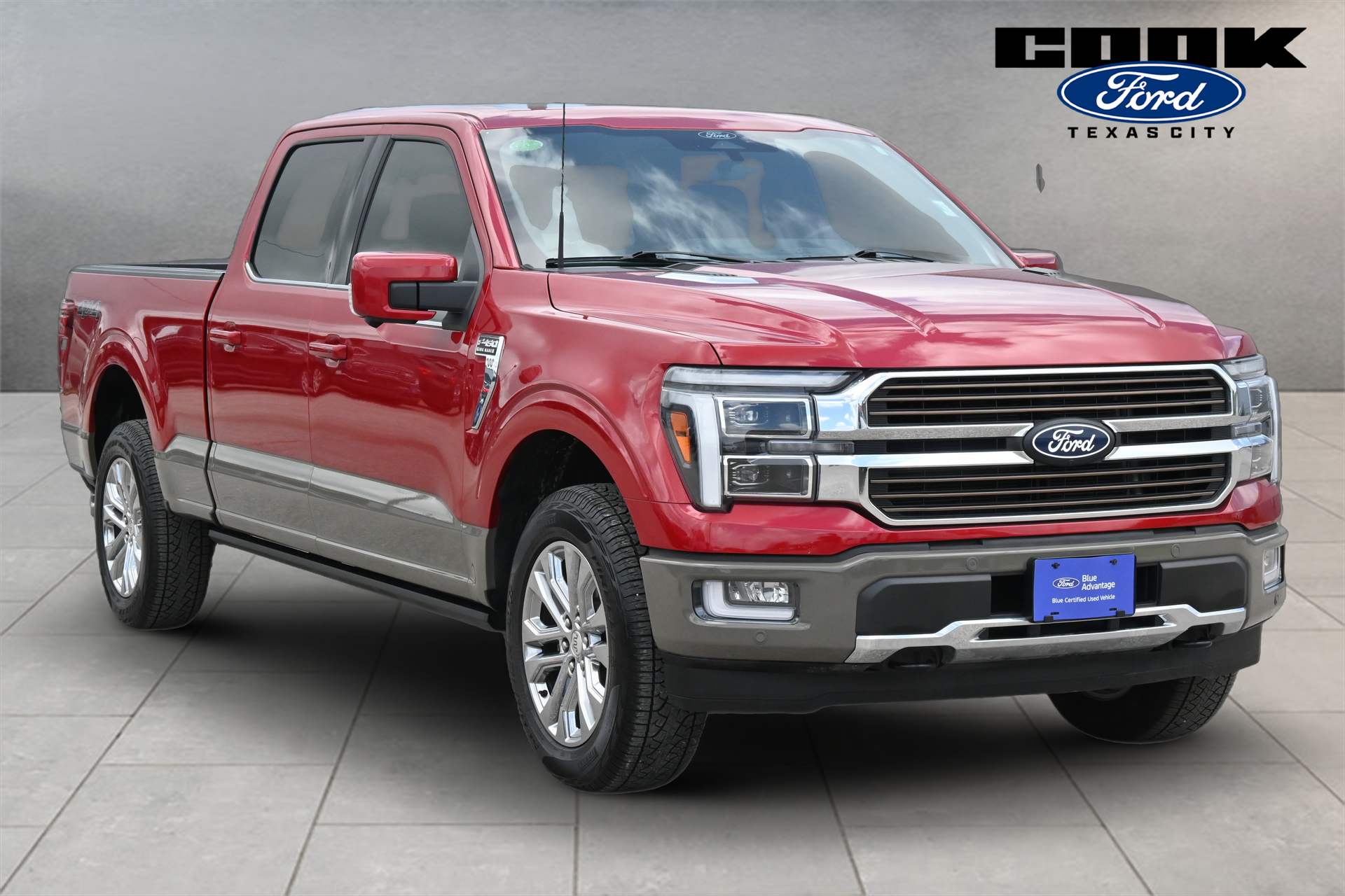 2025 Ford F-150 King Ranch Red at DeMontrond Gulf Freeway