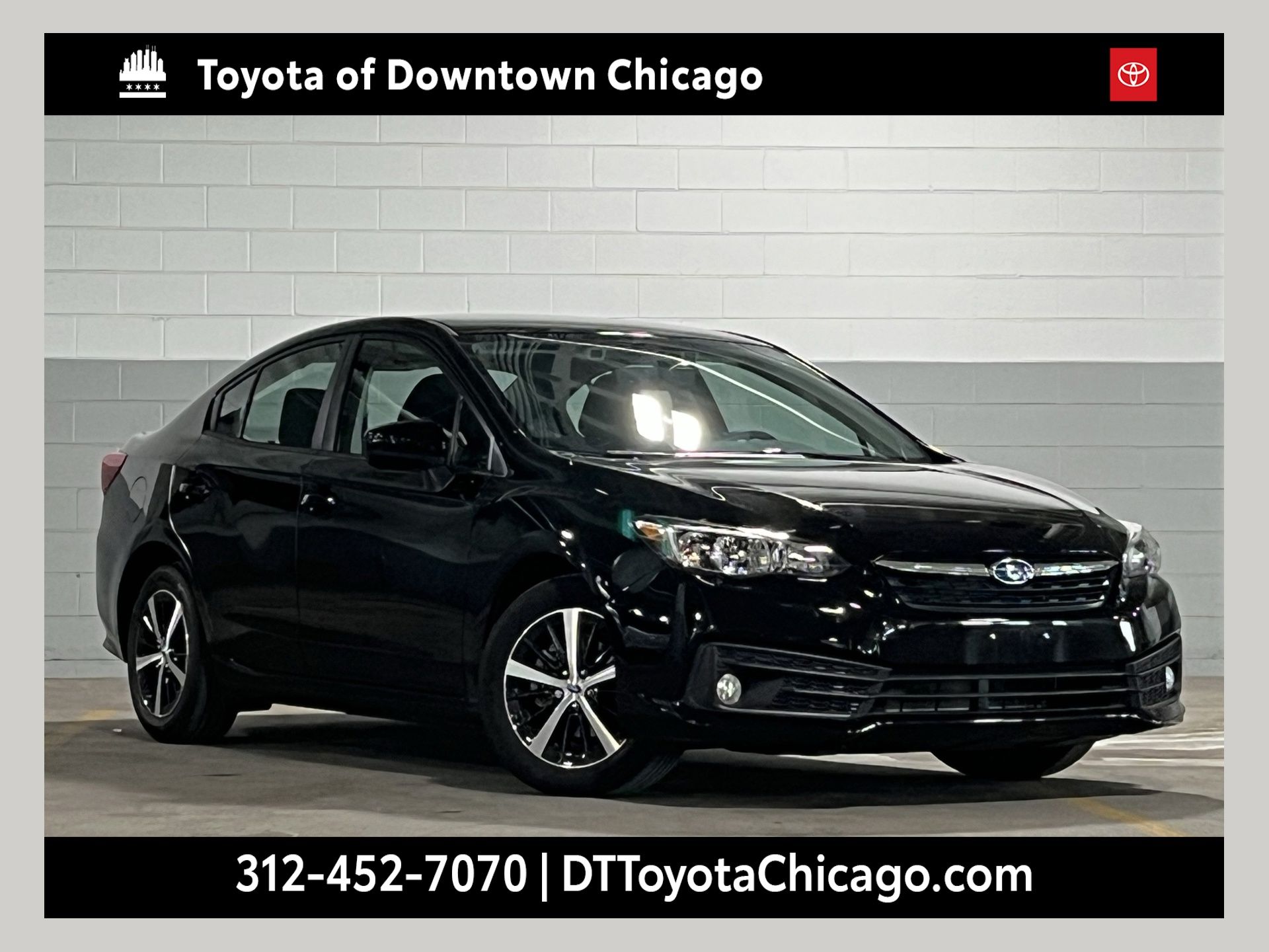 Crystal Black Silica 2023 Subaru Impreza Premium Sedan AWD Sedan All-Wheel Drive Continuously Variable Transmission