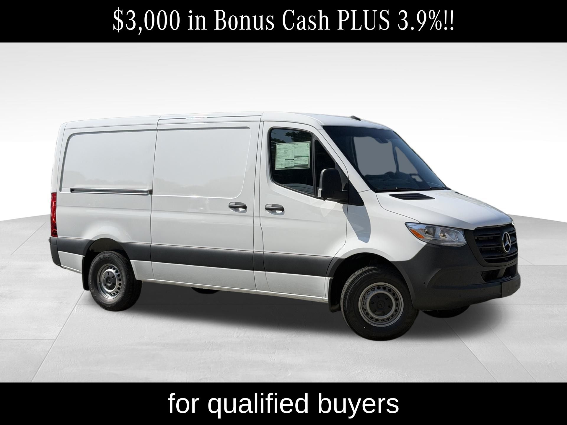 Arctic White 2026 Mercedes-Benz Sprinter Cargo Van Rear-Wheel Drive 9-Speed Automatic