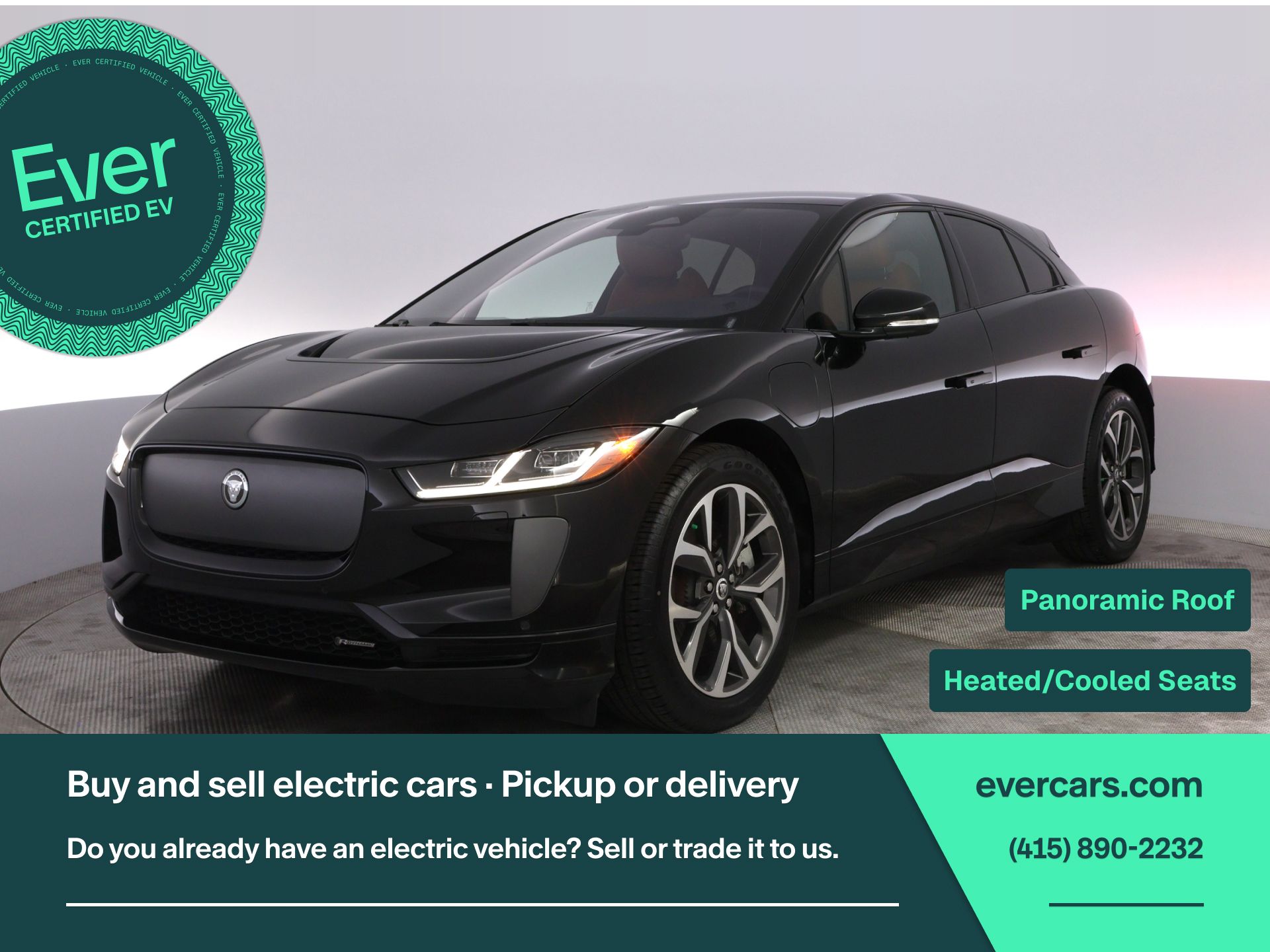 Black 2024 Jaguar I-PACE EV400 R-Dynamic HSE AWD SUV / Crossover All-Wheel Drive Automatic