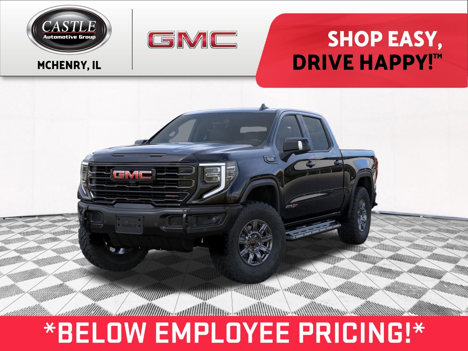 Onyx Black 2026 GMC Sierra 1500 Pickup Truck Four-Wheel Drive Automatic