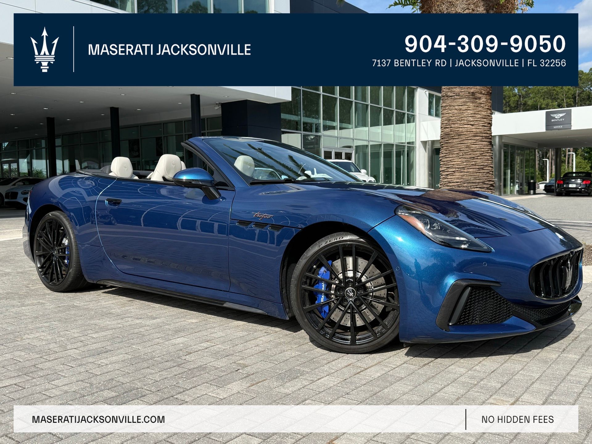 Blu Victory 2024 Maserati GranCabrio Trofeo AWD Convertible All-Wheel Drive 8-Speed Automatic