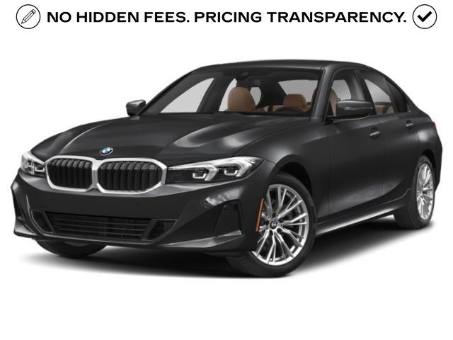 Jet Black 2024 BMW 3 Series Sedan Rear-Wheel Drive 8-Speed Automatic