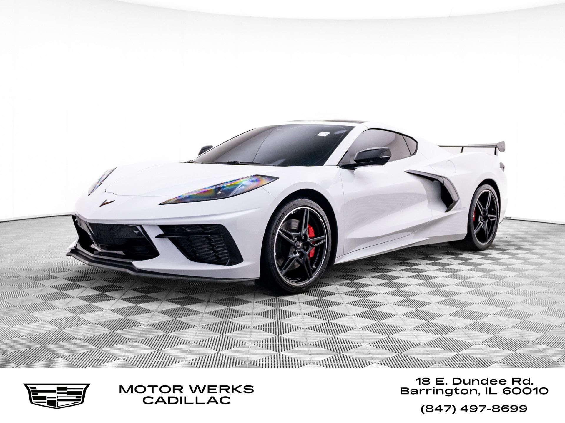 Arctic White 2020 Chevrolet Corvette Stingray 3LT Coupe RWD Coupe Rear-Wheel Drive 8-Speed Dual Clutch