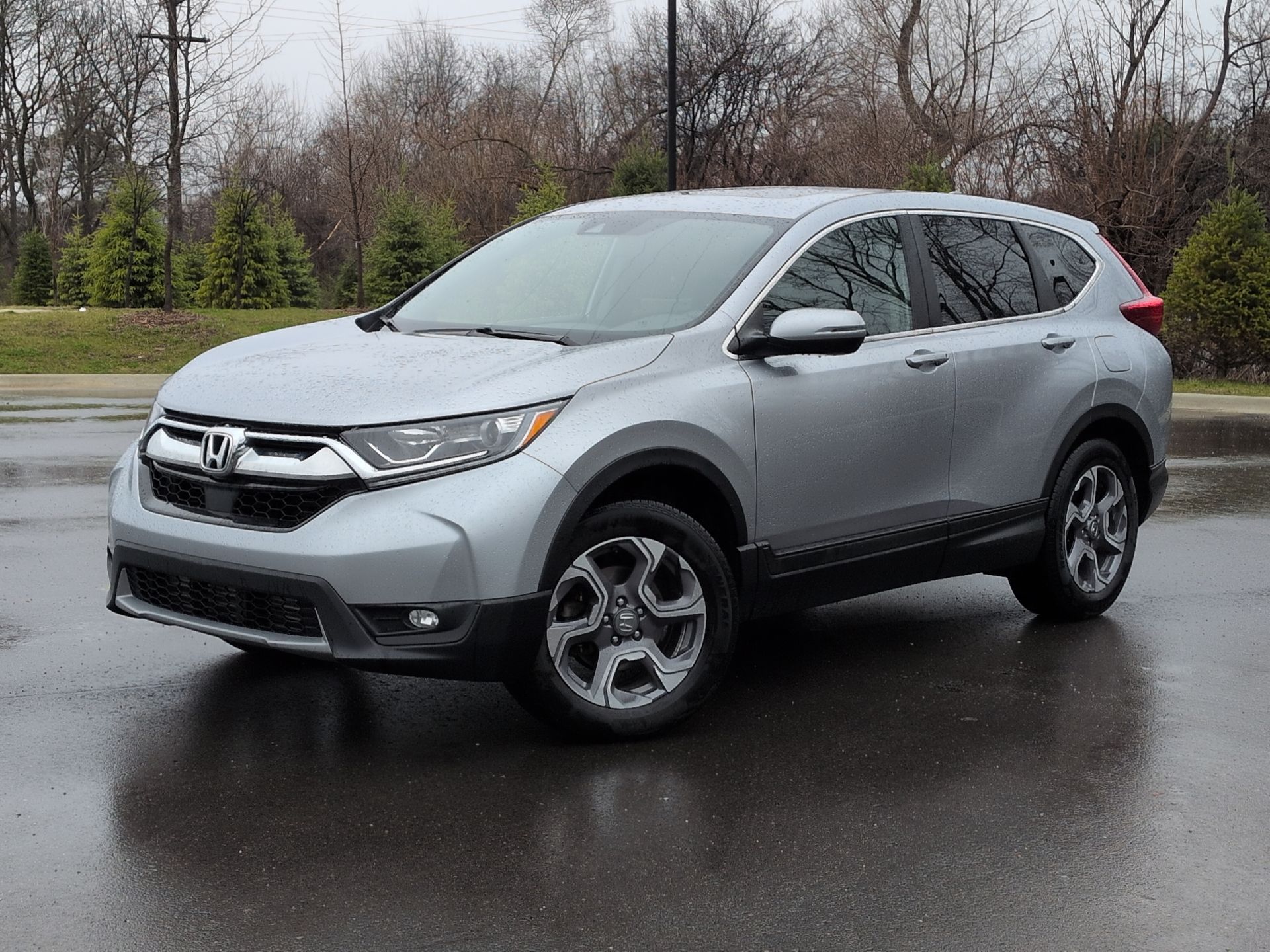 Lunar Silver Metallic 2018 Honda CR-V EX AWD SUV / Crossover All-Wheel Drive Continuously Variable Transmission