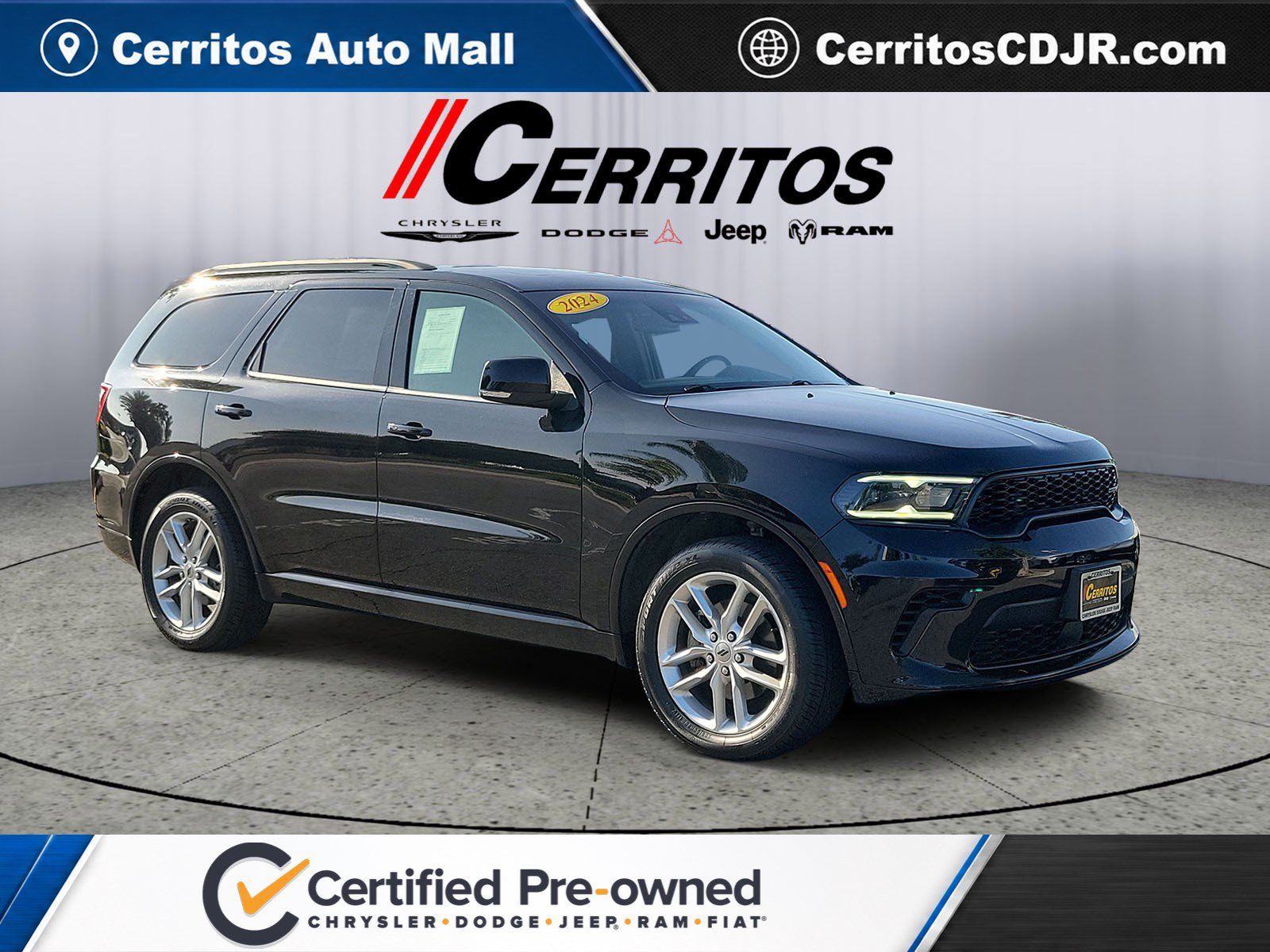 DB Black Crystal Clearcoat 2024 Dodge Durango SUV / Crossover All-Wheel Drive 8-Speed Automatic