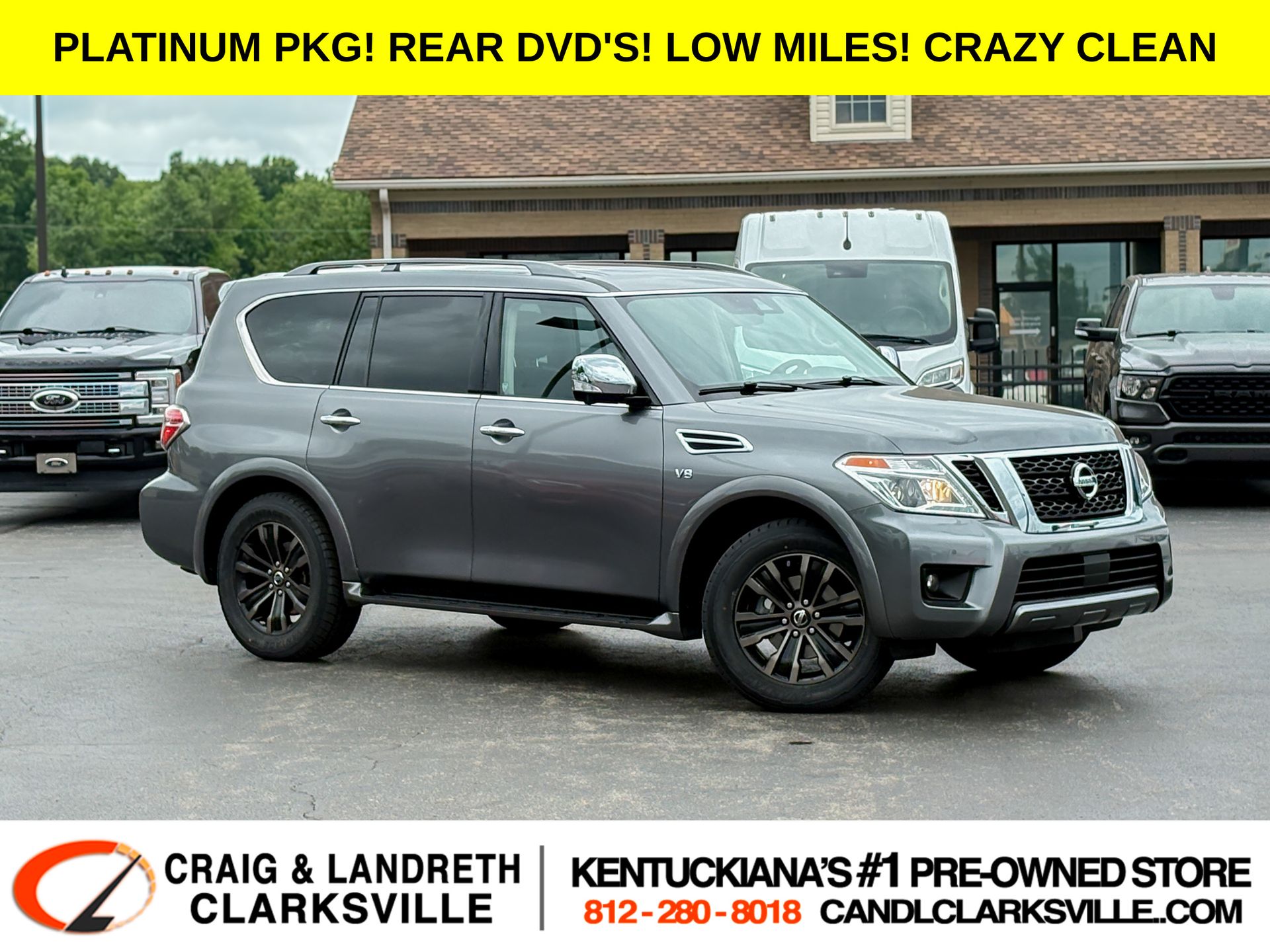 Gray (Gun Metallic) 2020 Nissan Armada SUV / Crossover Four-Wheel Drive 7-Speed Automatic