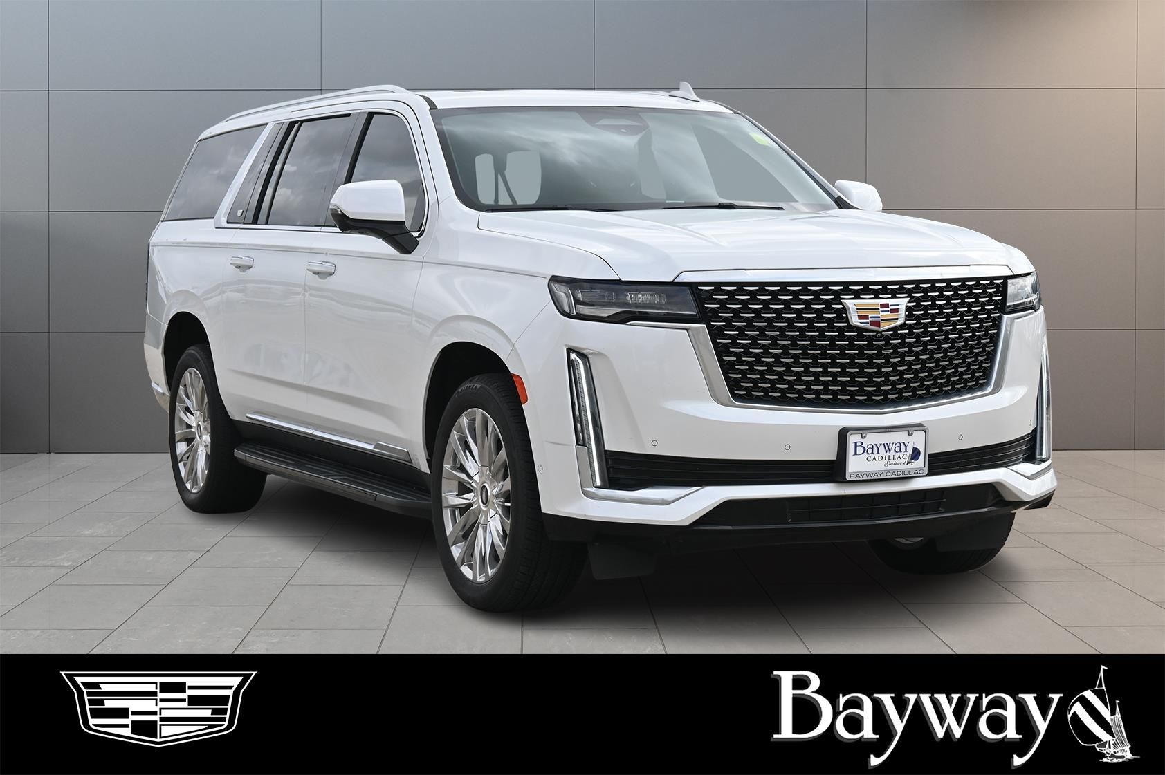 2021 Cadillac Escalade ESV Premium White at DeMontrond Automotive Group