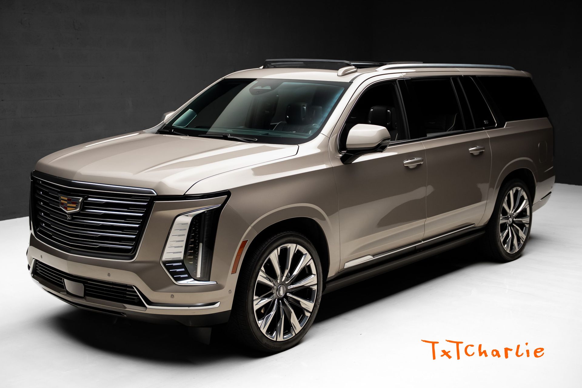 Latte Metallic 2025 Cadillac Escalade ESV Premium Luxury Platinum 4WD SUV / Crossover Four-Wheel Drive Automatic