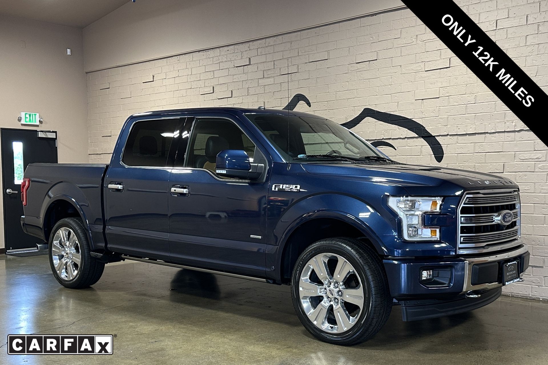 Blue Jeans Metallic 2017 Ford F-150 Limited SuperCrew 4WD Pickup Truck Four-Wheel Drive Automatic