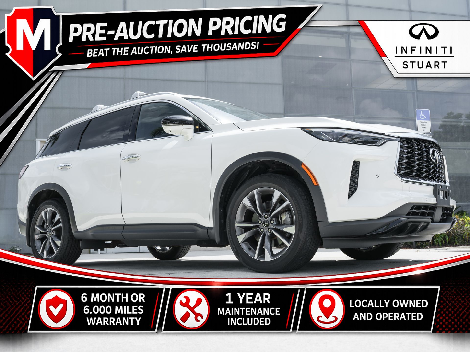Majestic White 2023 INFINITI QX60 SUV / Crossover All-Wheel Drive 9-Speed Automatic