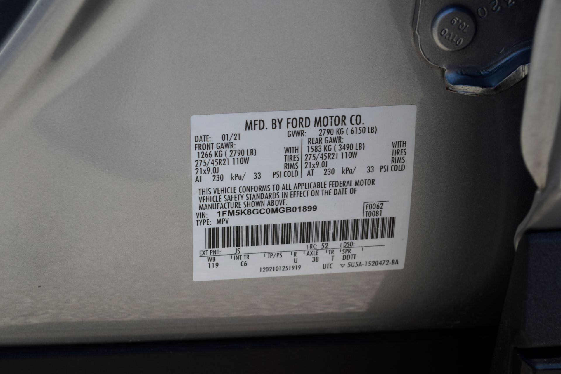 2021 Ford Explorer ST Silver at Wharton Ford
