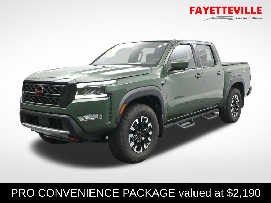 Tactical Green Metallic 2023 Nissan Frontier Pickup Truck Four-Wheel Drive 9-Speed Automatic