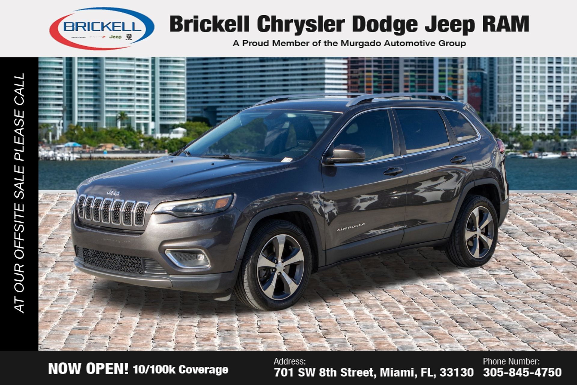 Gray (Granite Crystal Metallic Clearcoat) 2019 Jeep Cherokee Limited FWD SUV / Crossover Front-Wheel Drive 9-Speed Automatic