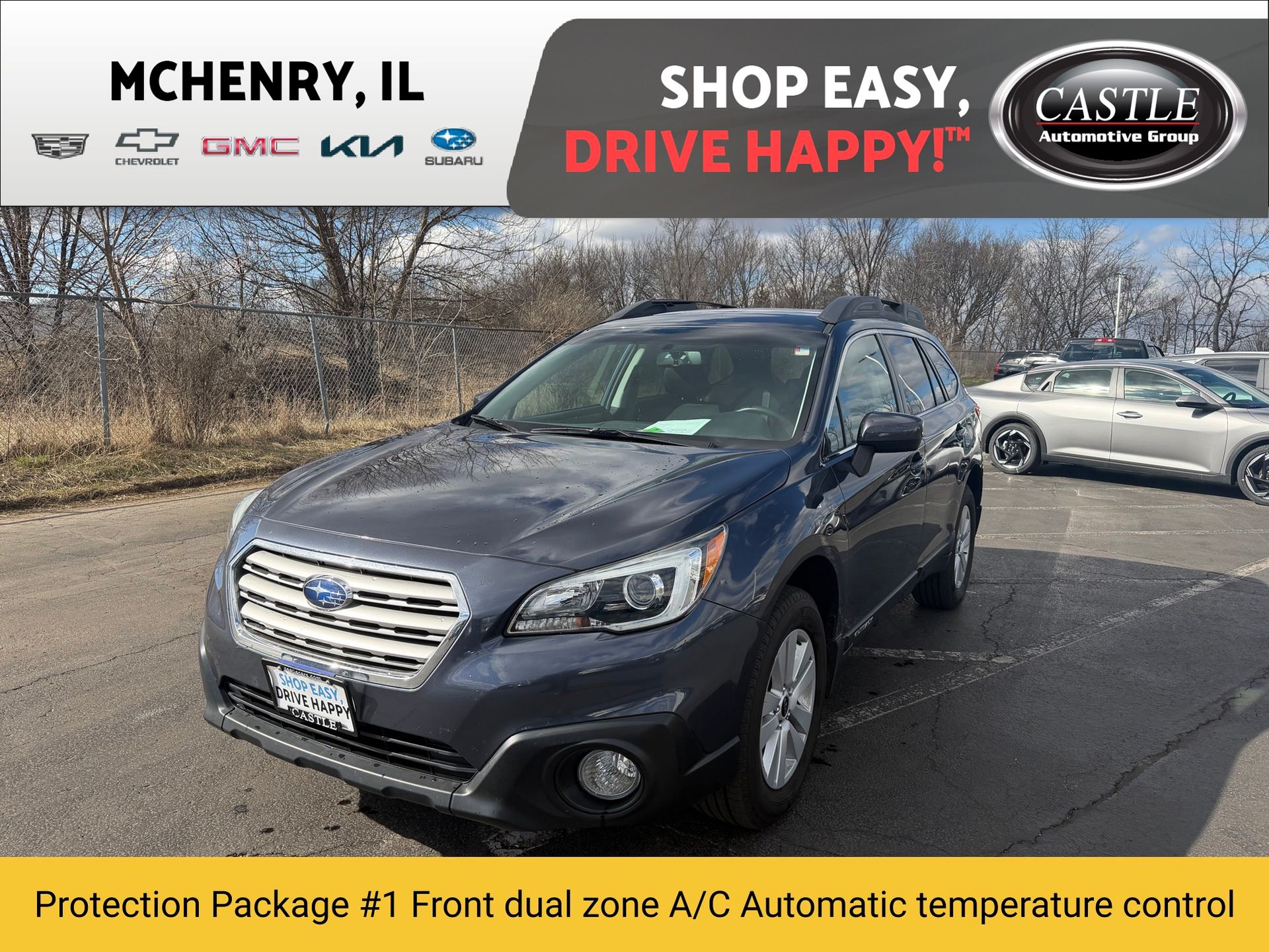 Carbide Gray Metallic 2015 Subaru Outback 2.5i Premium Wagon All-Wheel Drive Continuously Variable Transmission