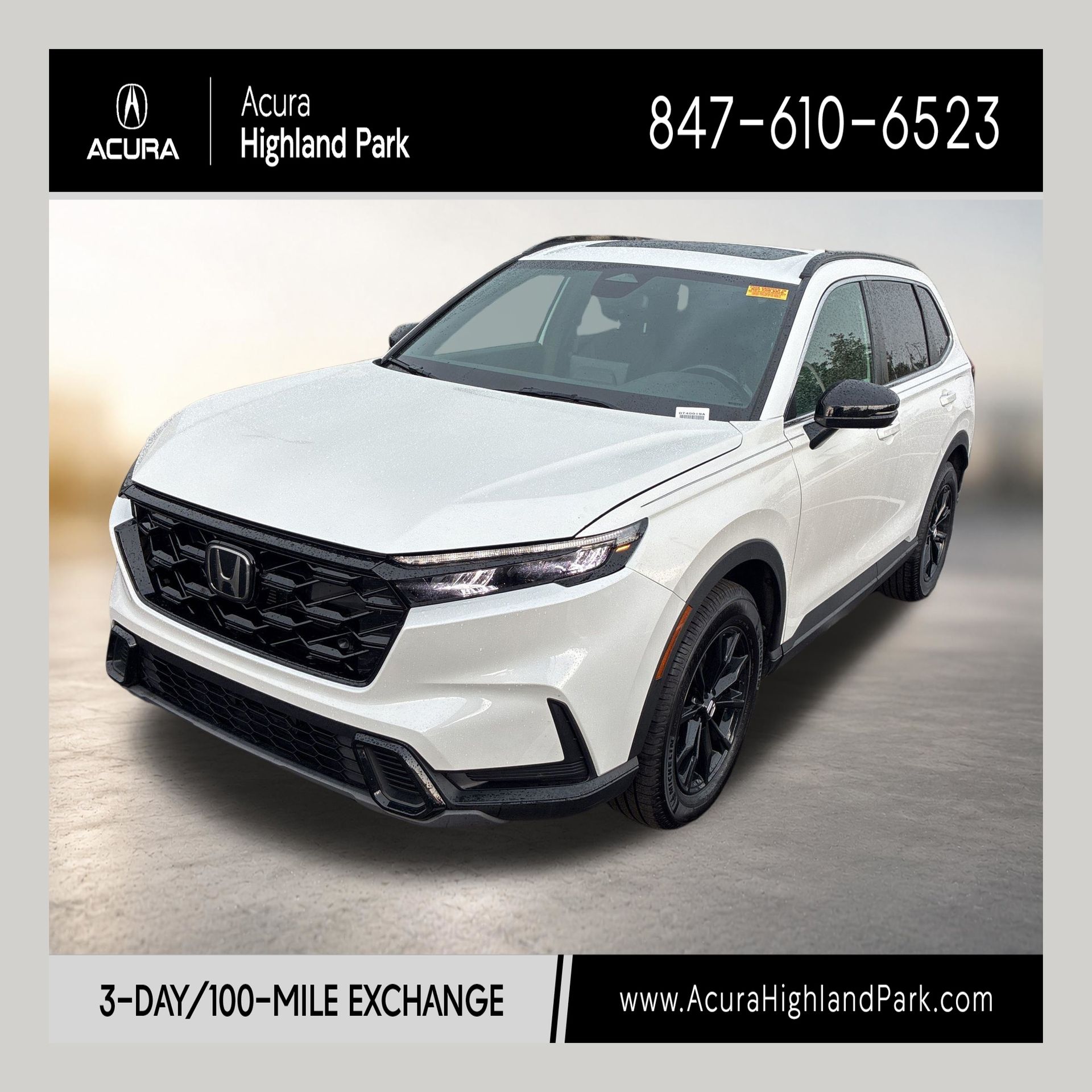 Platinum White Pearl 2024 Honda CR-V Hybrid SUV / Crossover All-Wheel Drive Continuously Variable Transmission