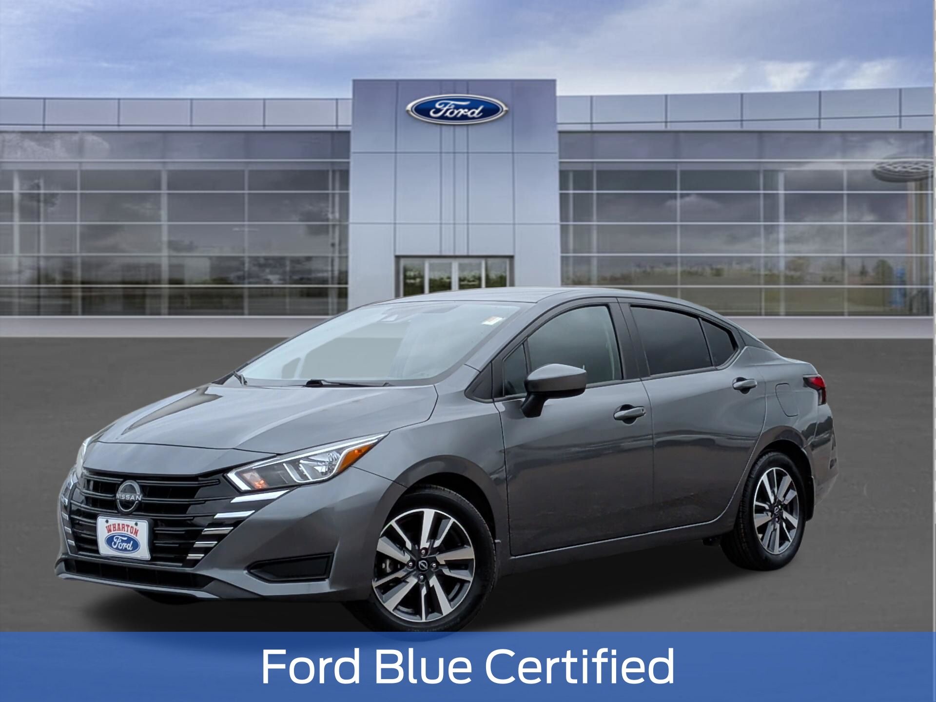 Gray (Gun Metallic) 2024 Nissan Versa SV FWD Sedan Front-Wheel Drive Continuously Variable Transmission