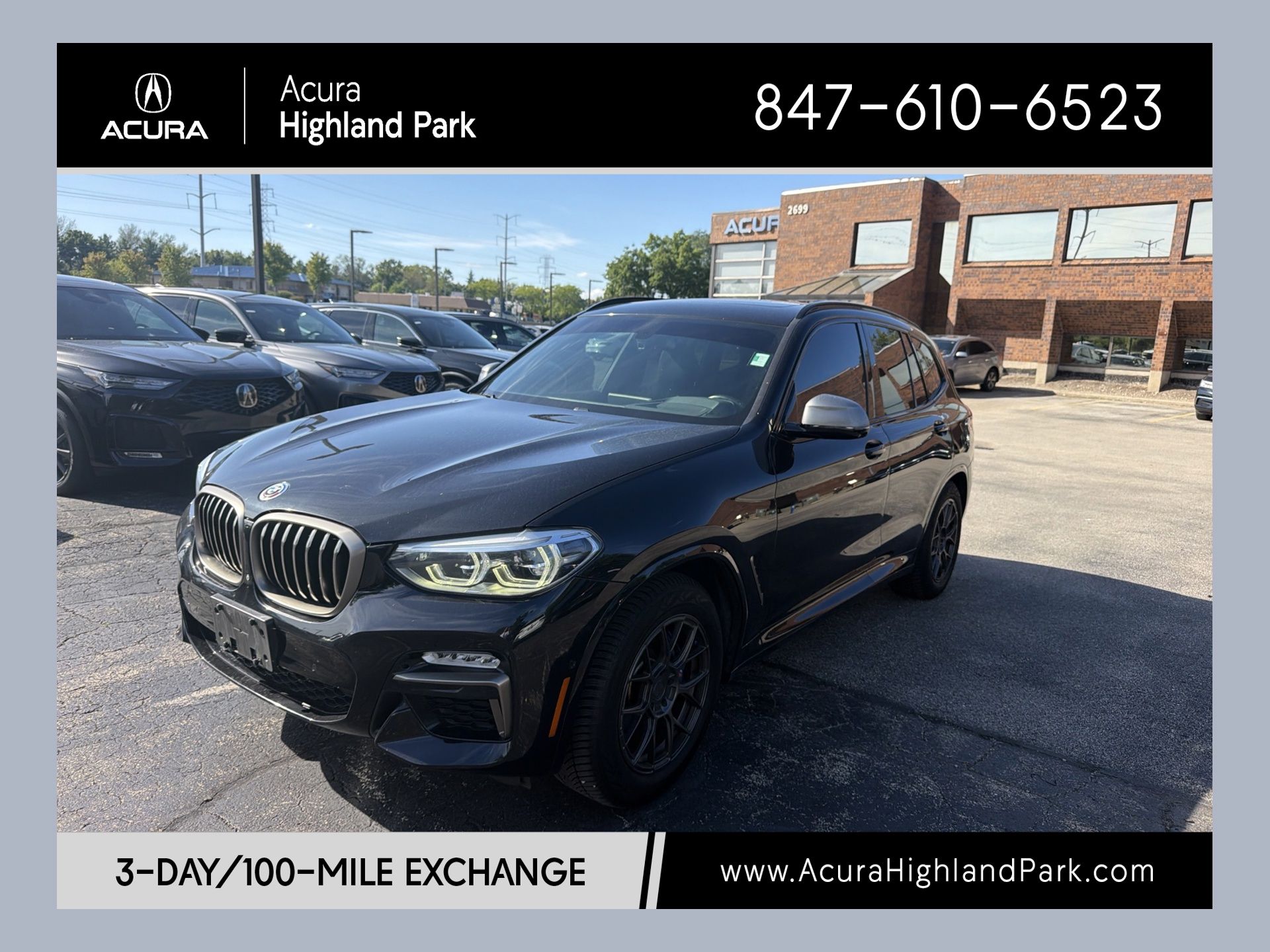Black Sapphire Metallic 2018 BMW X3 SUV / Crossover All-Wheel Drive 8-Speed Automatic