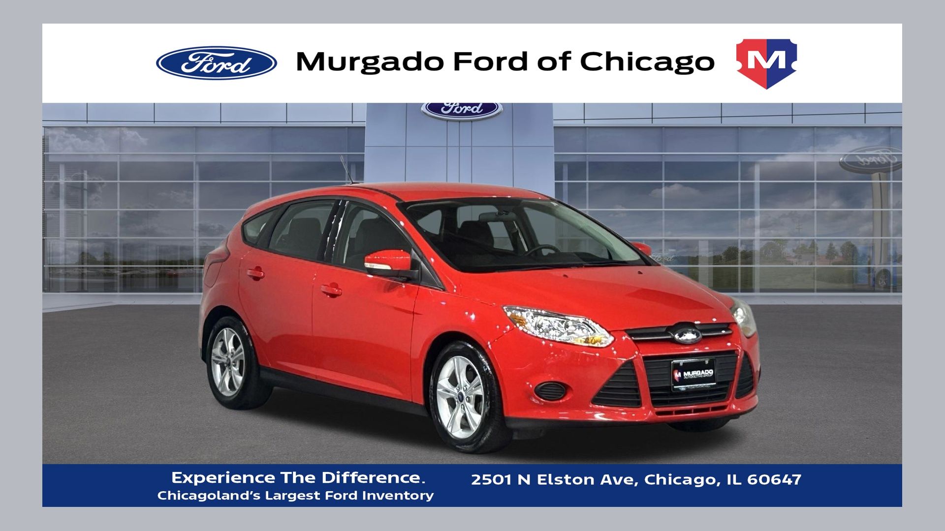 Race Red 2013 Ford Focus Hatchback Front-Wheel Drive 6-Speed Automatic