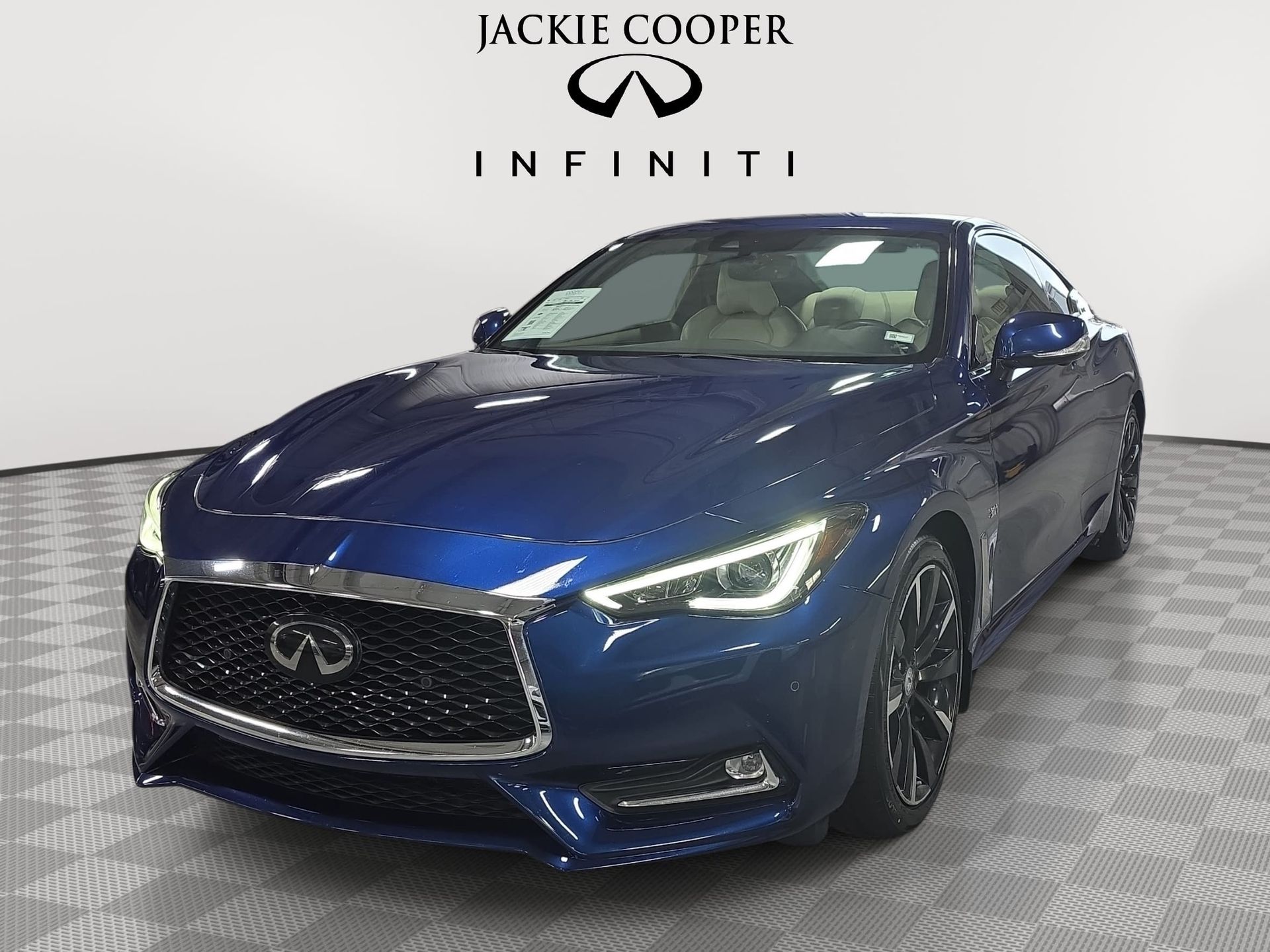 Iridium Blue 2019 INFINITI Q60 3.0t Luxe Coupe AWD Coupe All-Wheel Drive 7-Speed Automatic