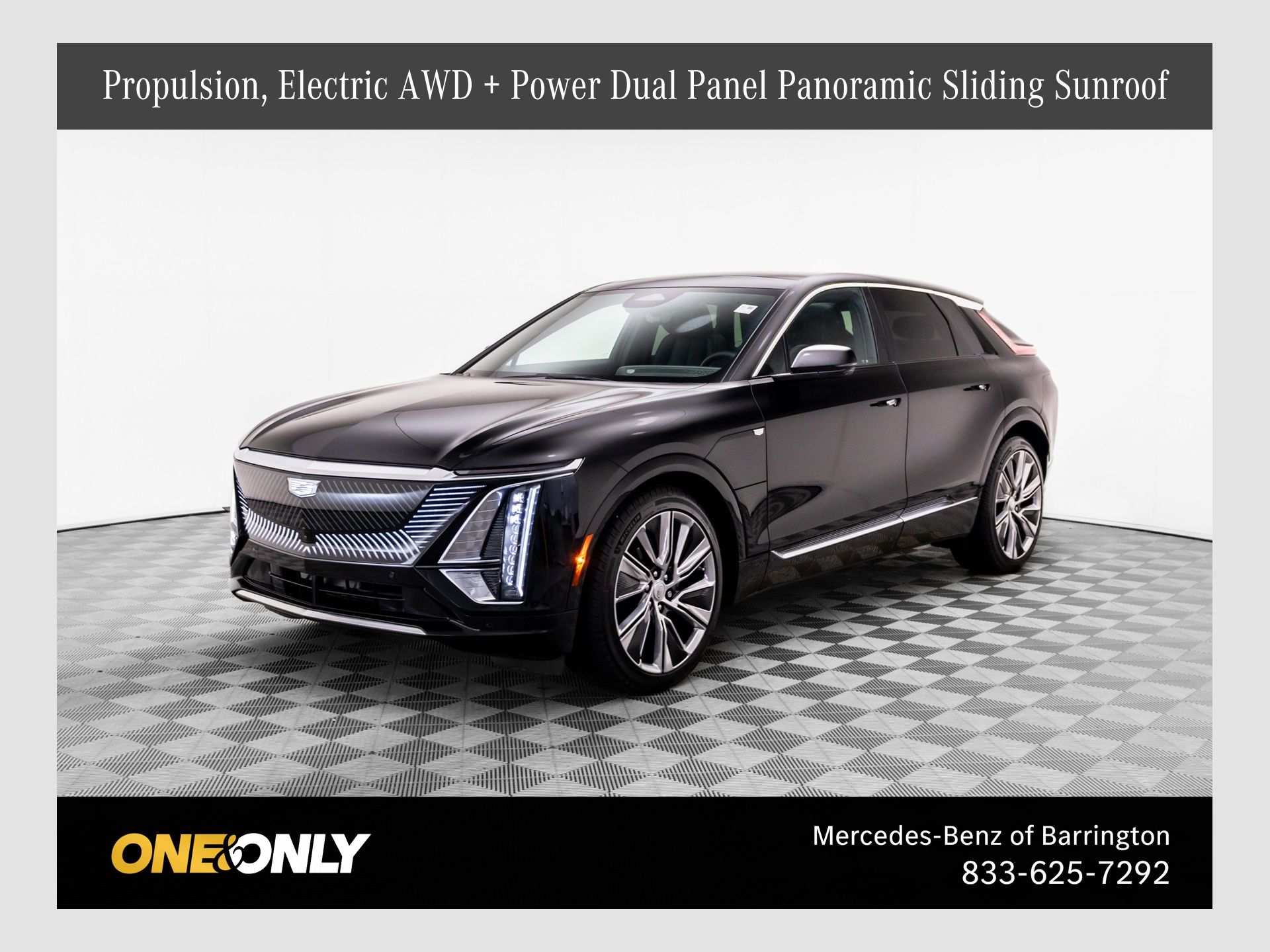Stellar Black Metallic 2025 Cadillac LYRIQ Luxury 3 AWD SUV / Crossover All-Wheel Drive 1-Speed Automatic