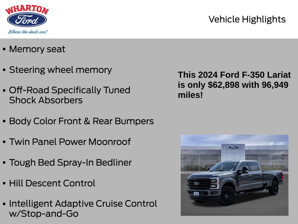2024 Ford F-350SD Lariat Gray at EAG Ford Navasota