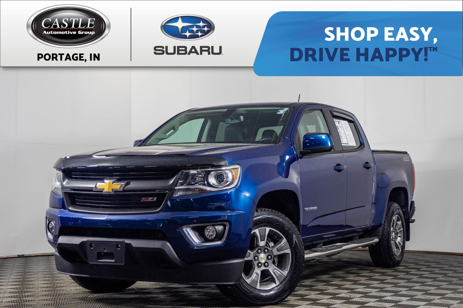 Pacific Blue Metallic 2019 Chevrolet Colorado Z71 Crew Cab 4WD Pickup Truck Four-Wheel Drive 8-Speed Automatic