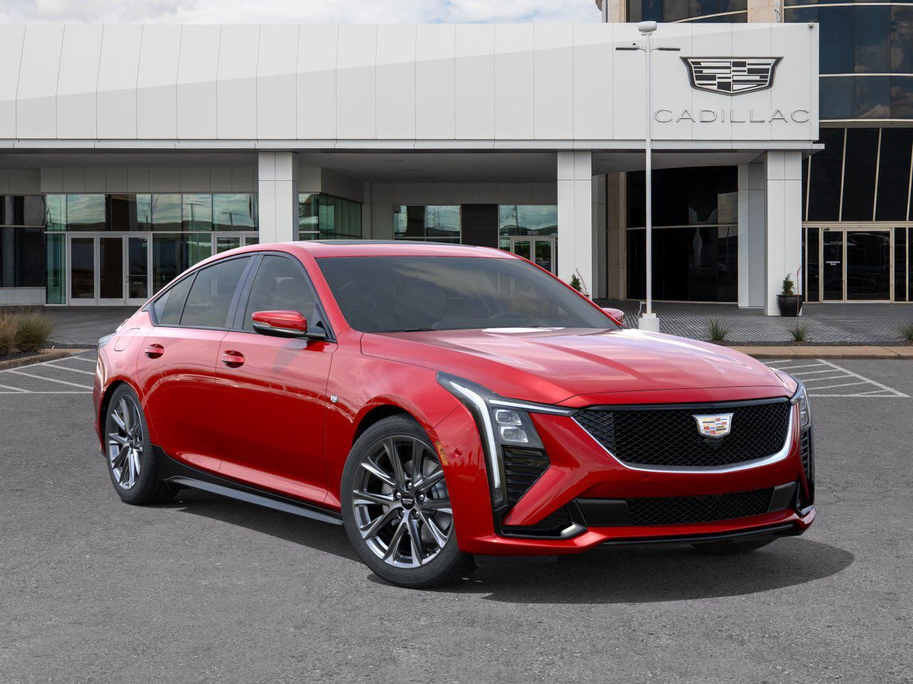 2025 Cadillac CT5 Sport Red at AutoSavvy Houston Northwest