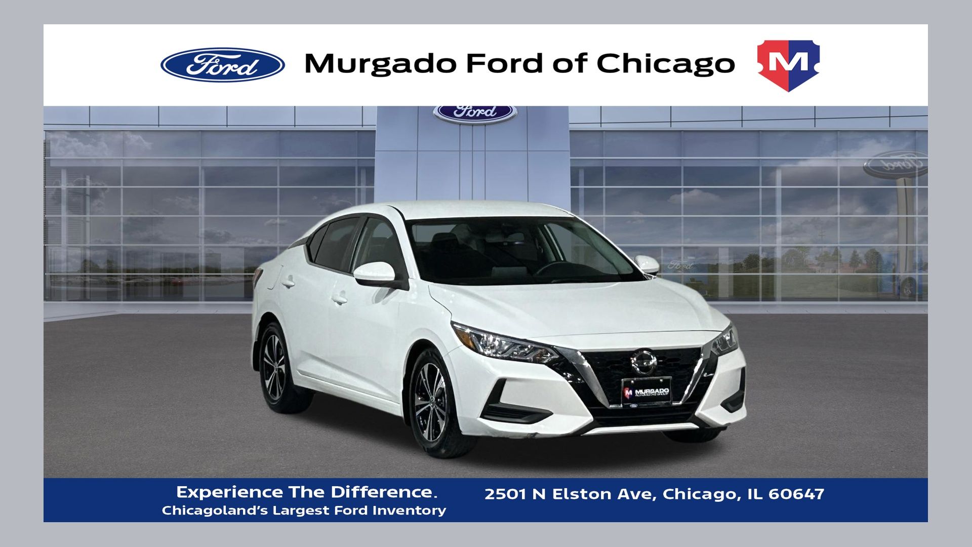 Aspen White Tricoat 2021 Nissan Sentra Sedan Front-Wheel Drive Continuously Variable Transmission