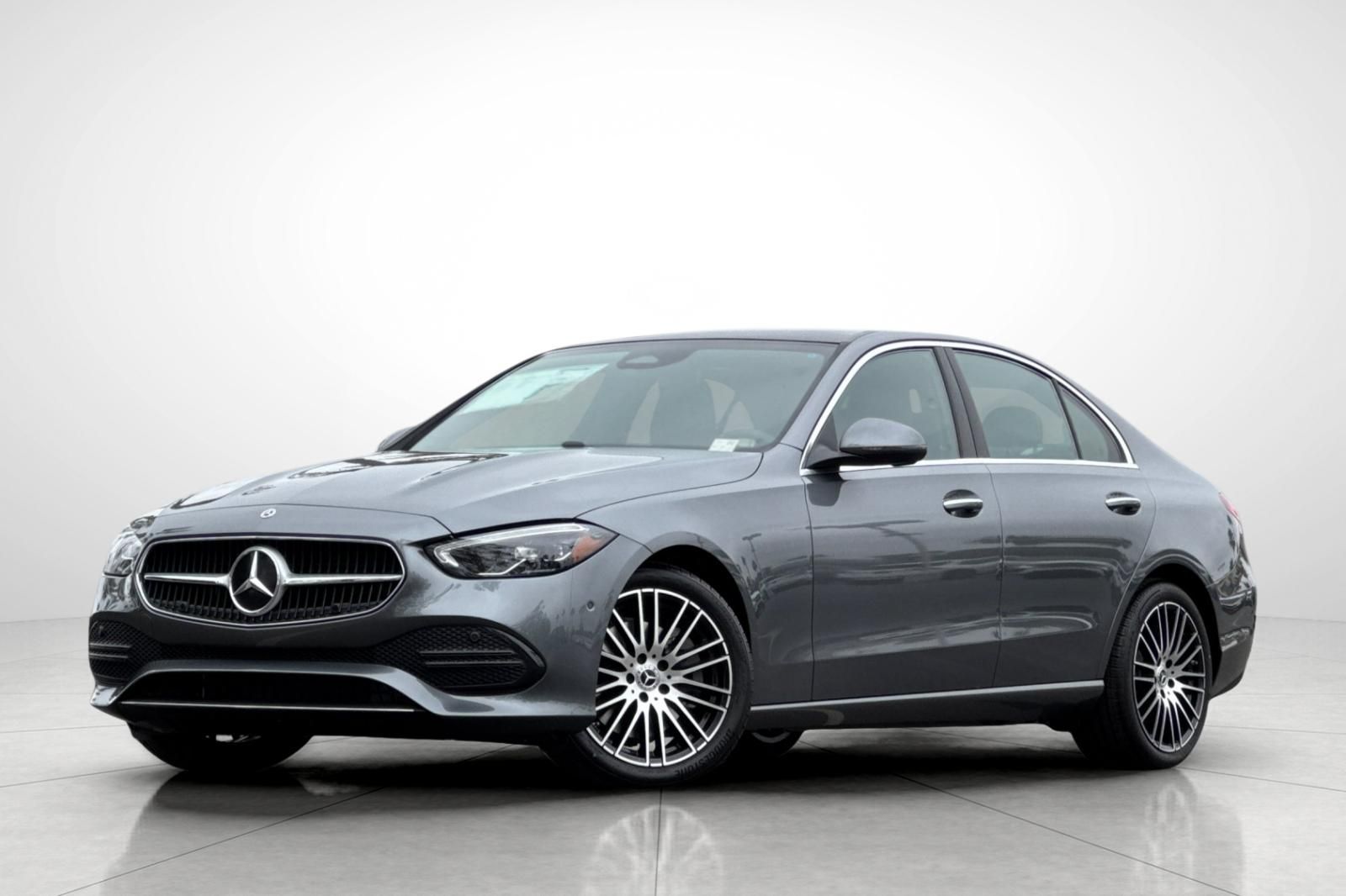 Gray (Selenite Grey Metallic) 2026 Mercedes-Benz C-Class Sedan Rear-Wheel Drive 9-Speed Automatic